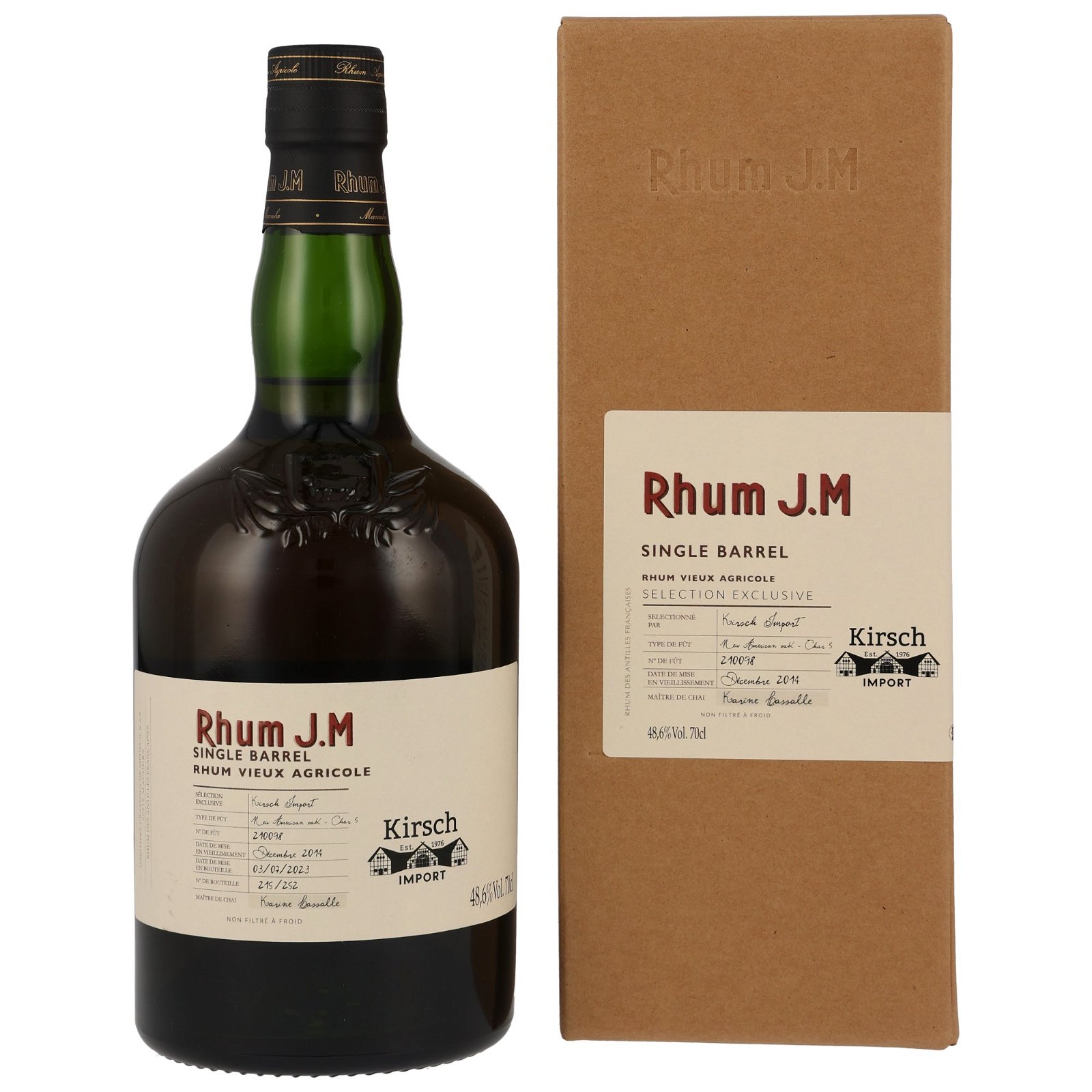 Rhum J.M 2014/2023 - 8 Jahre Single-Barrel No. 210098