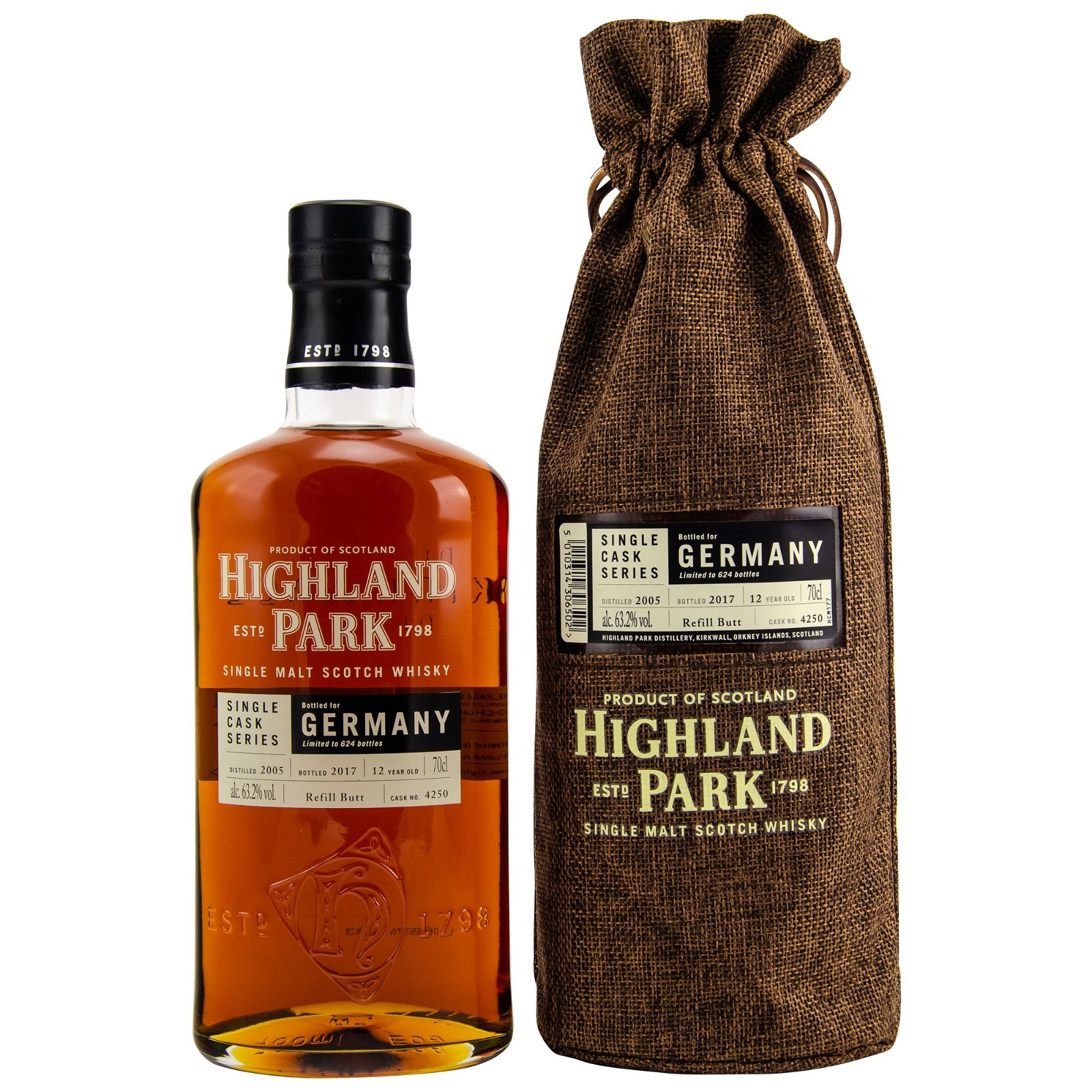 Highland Park 2005/2017 12 Jahre Single Cask No. 4250 Bottled for Germany