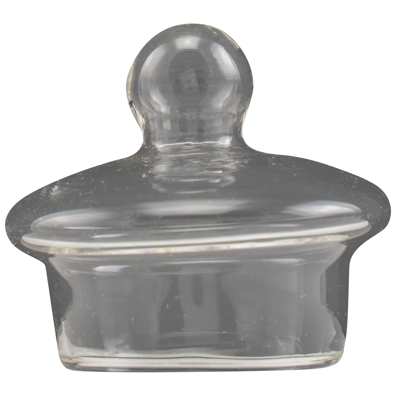 Knopfdeckel für Whisky Glas mit kurzem Hals