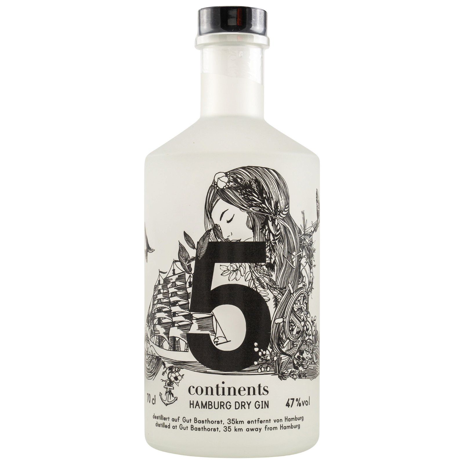 Feingeisterei 5 Continents Hamburg Dry Gin (Bio)