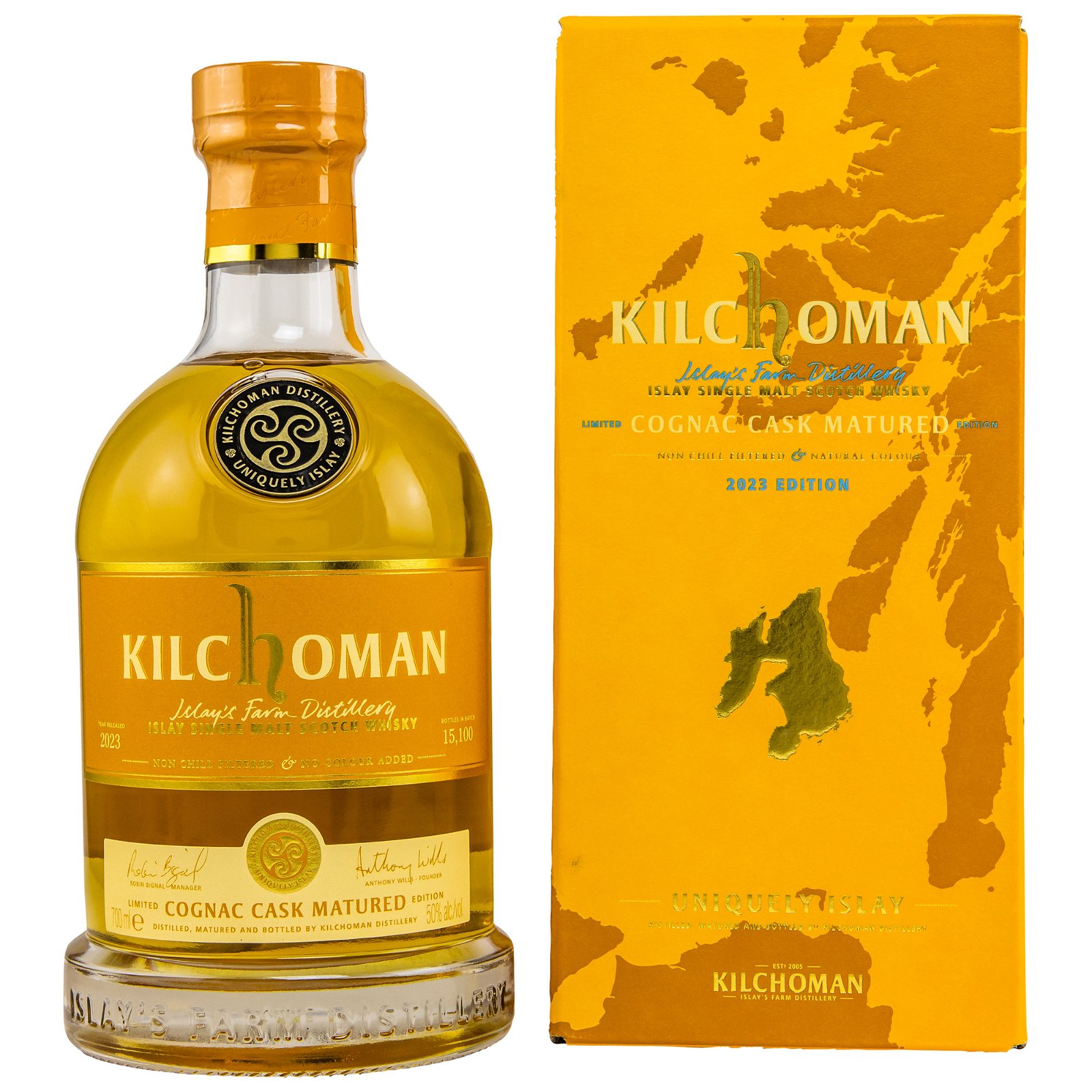Kilchoman Cognac Cask Matured Uniquely Islay 2023 Edition