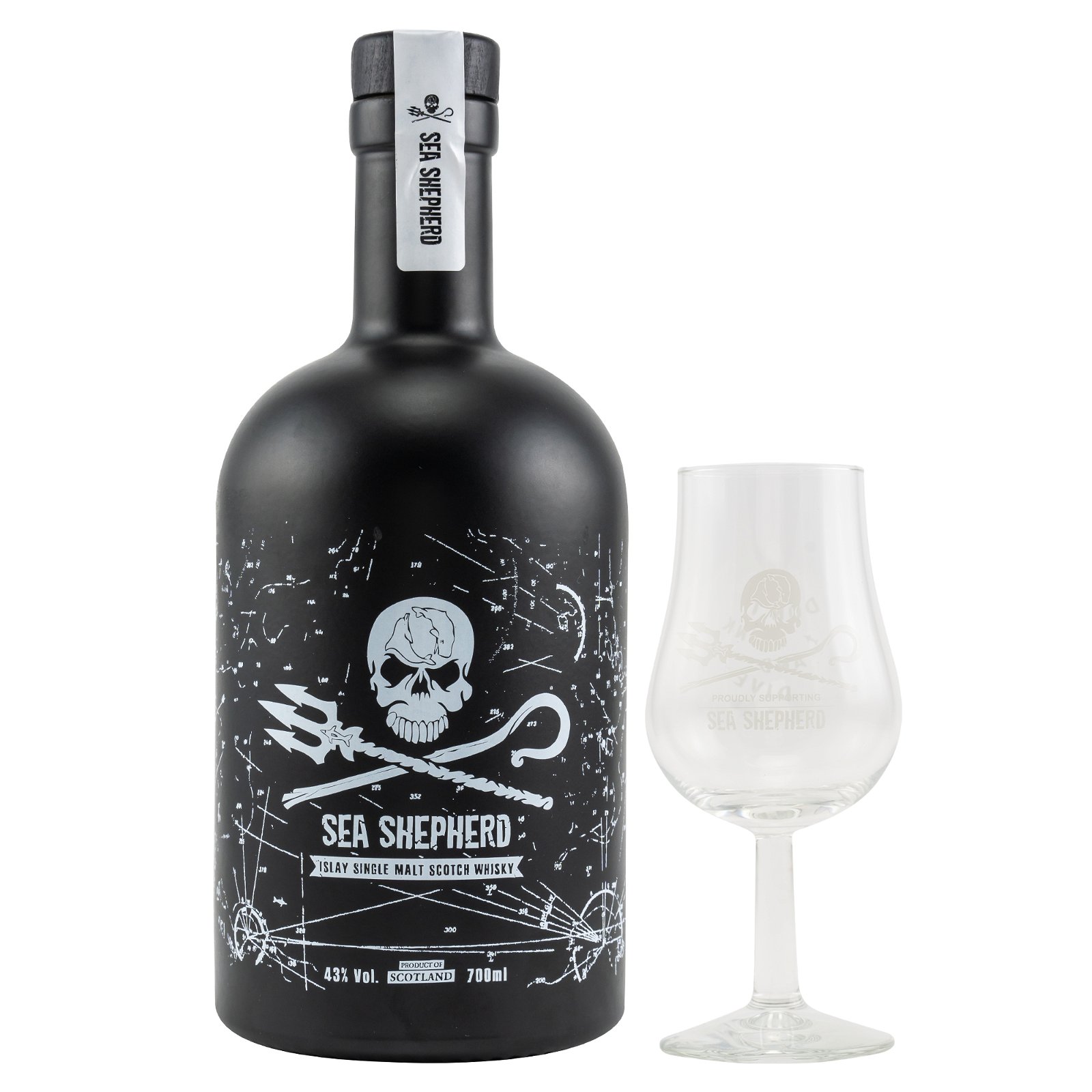 Sea Shepherd Single Malt Whisky Set mit Glas