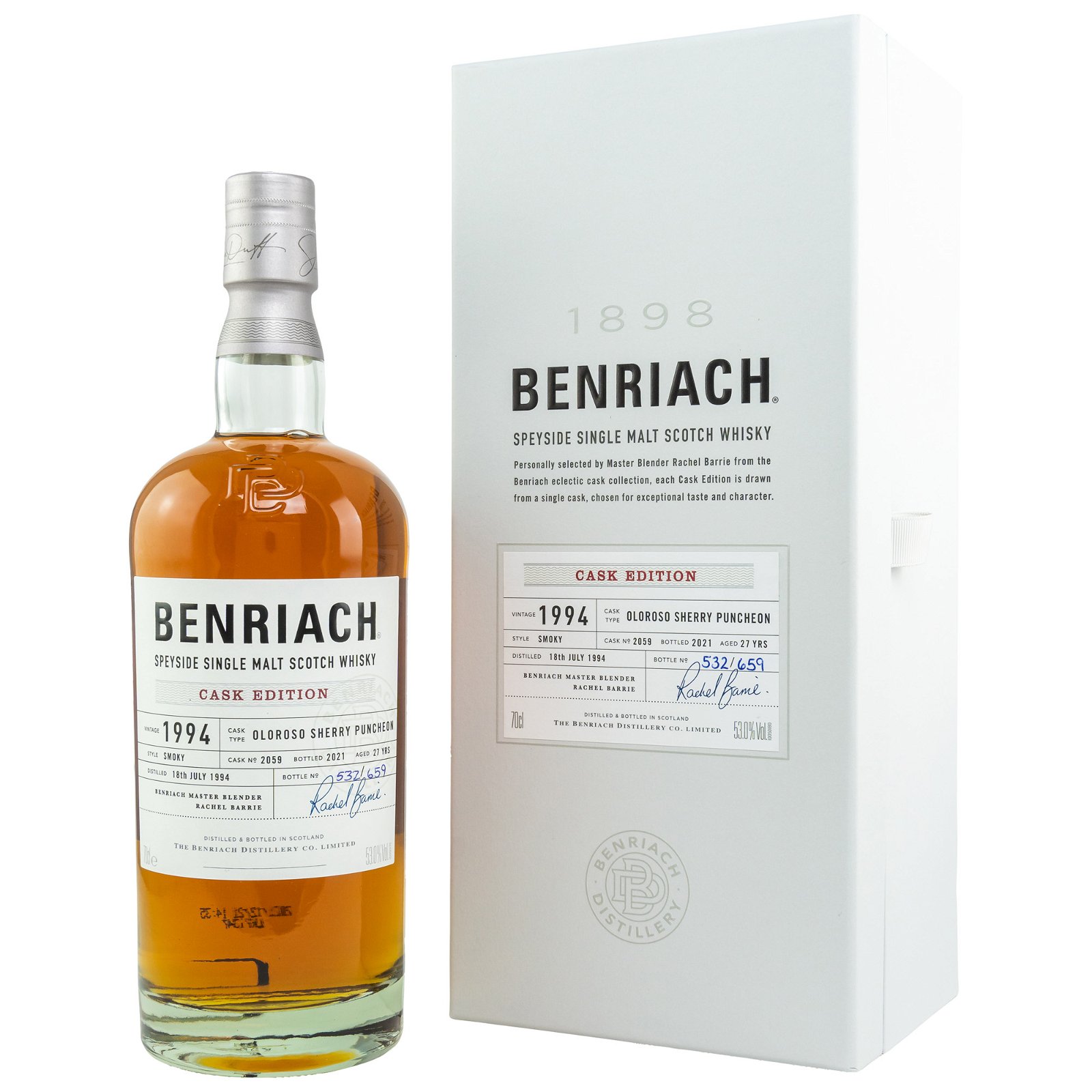 Benriach 1994/2021 - 27 Jahre Single Oloroso Sherry Puncheon No. 2059 Cask Edition