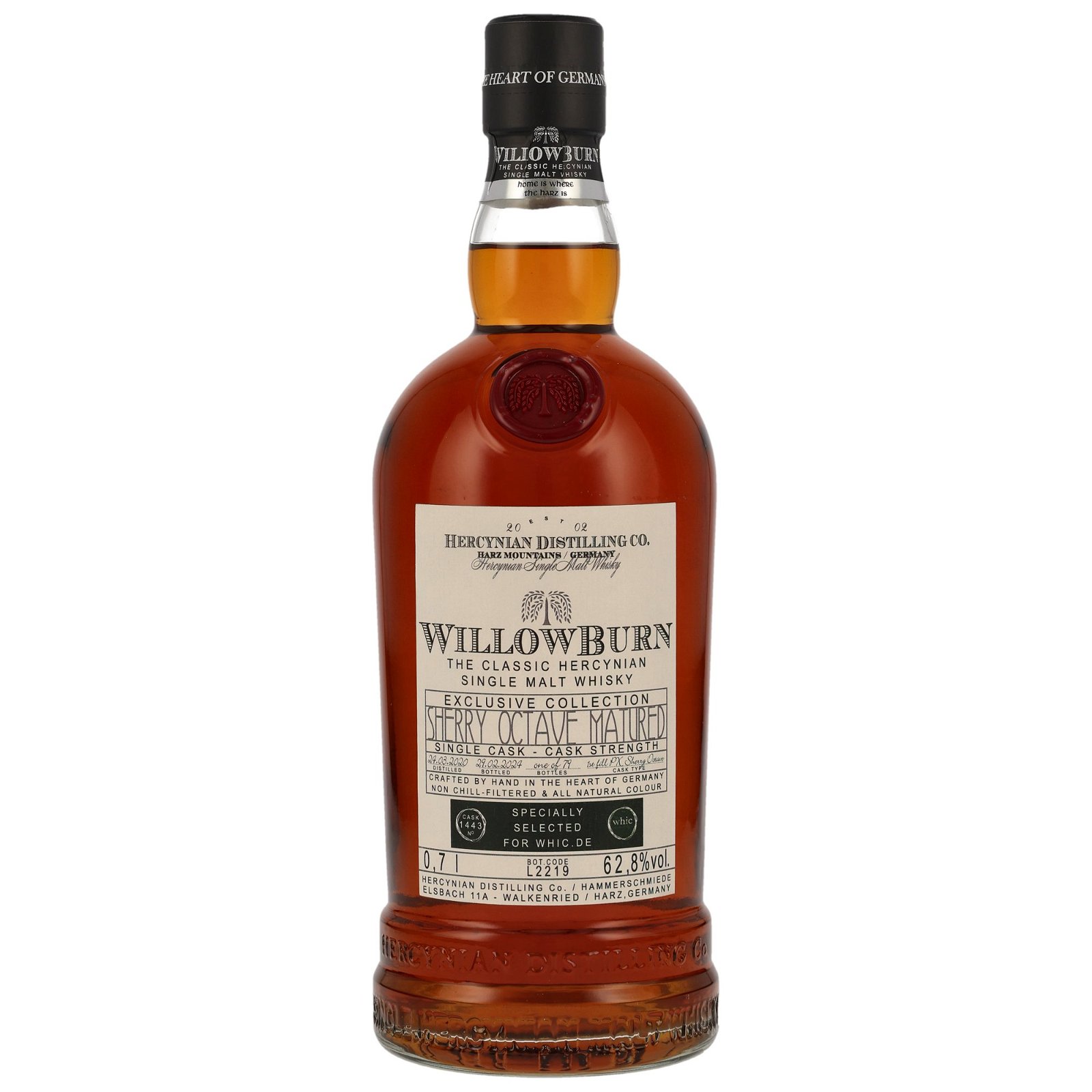 Willowburn 2020/2024 - 3 Jahre 1st Fill PX Sherry Octave bottled for whic.de