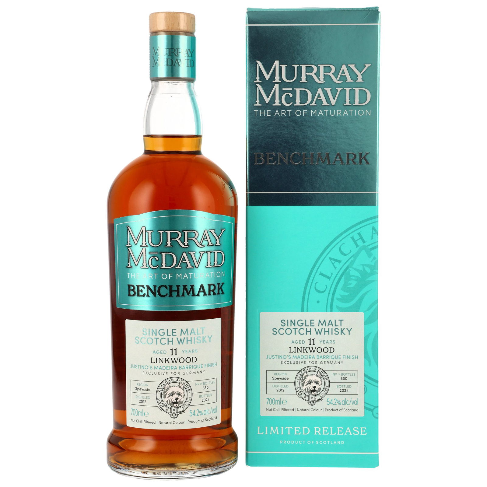 Linkwood 2012/2024 - 11 ans Justino's Madeira Barrique Finish No. 313728 Germany exclusive Benchmark (Murray McDavid)