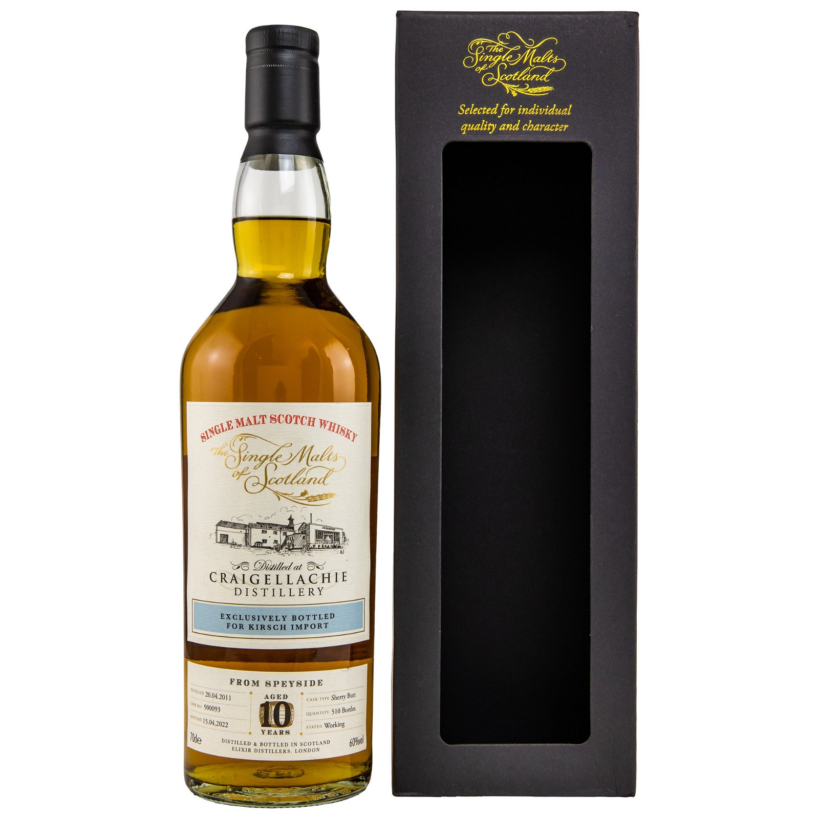 Craigellachie 2011/2022 - 10 Single Sherry Butt No. 900093 Germany exclusive (The Single Malts of Scotland)