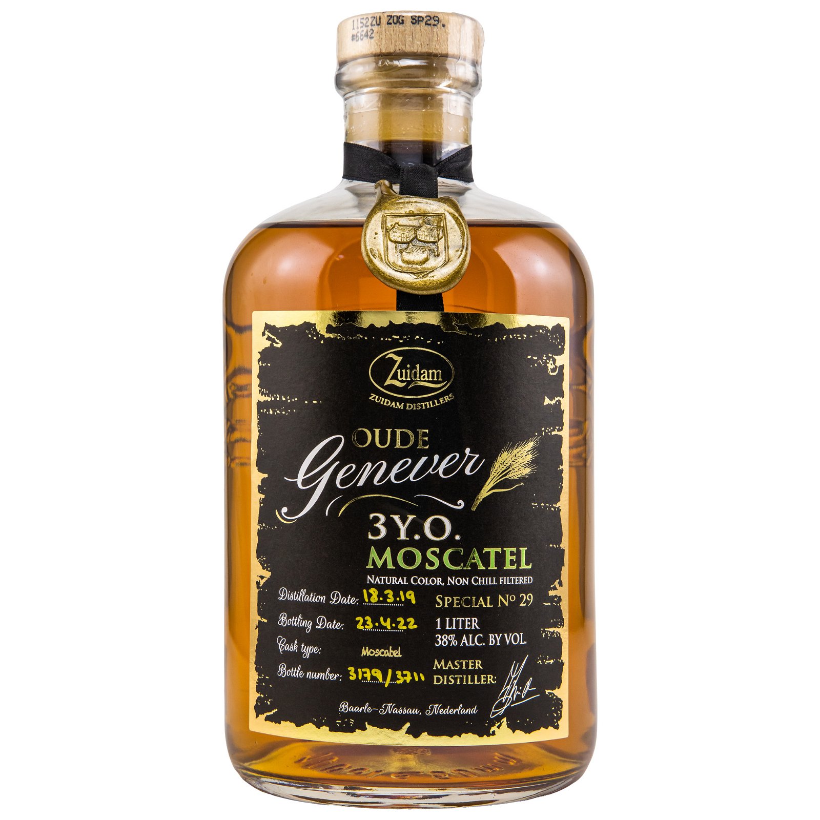 Zuidam 2019/2022 - 3 Jahre Oude Genever Moscatel Special No. 29 (Liter)