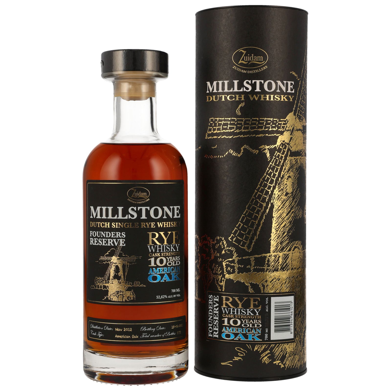 Millstone 2012/2023 - 10 ans Rye Whisky American Oak