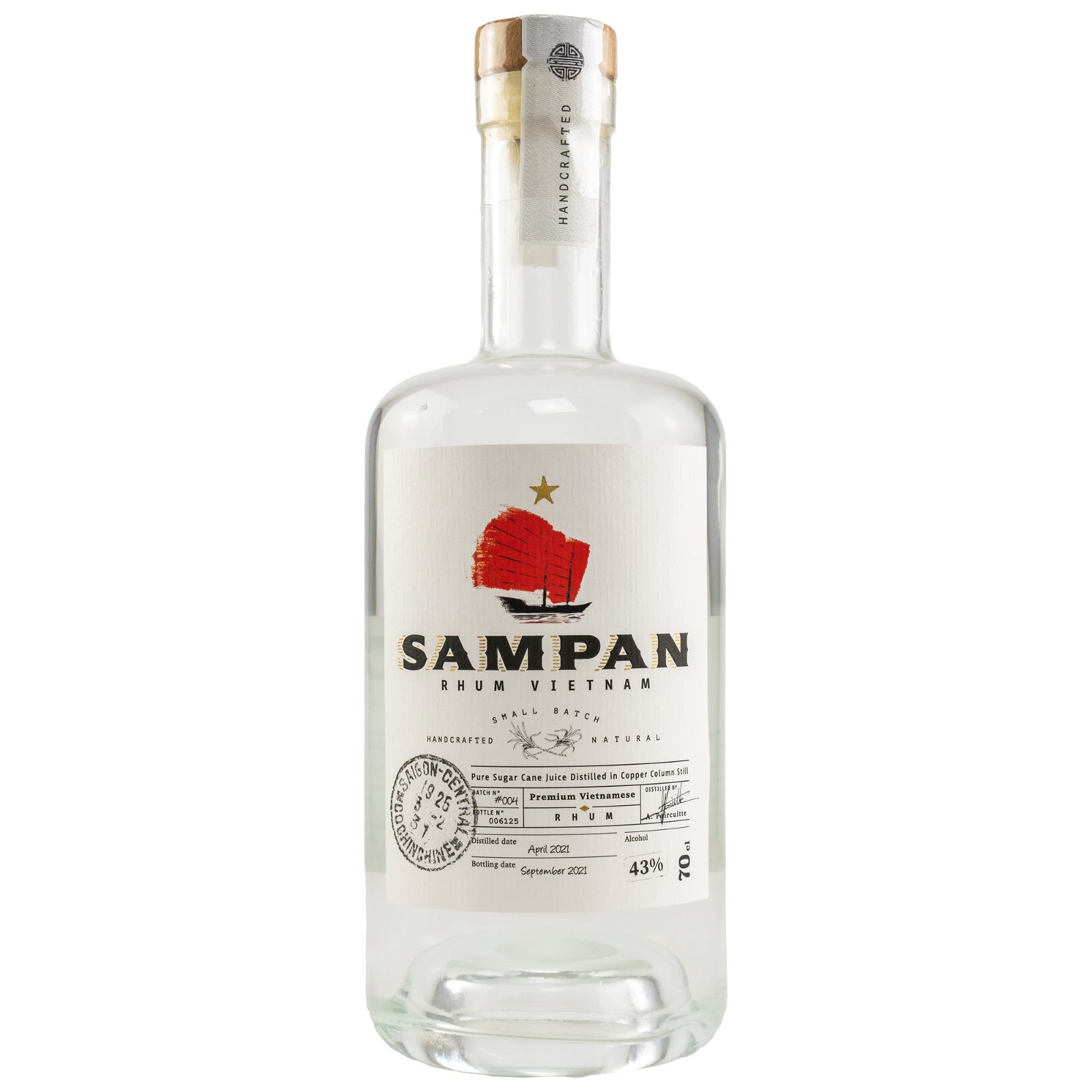 SAMPAN Classic White Rhum 43% (Vietnam)  