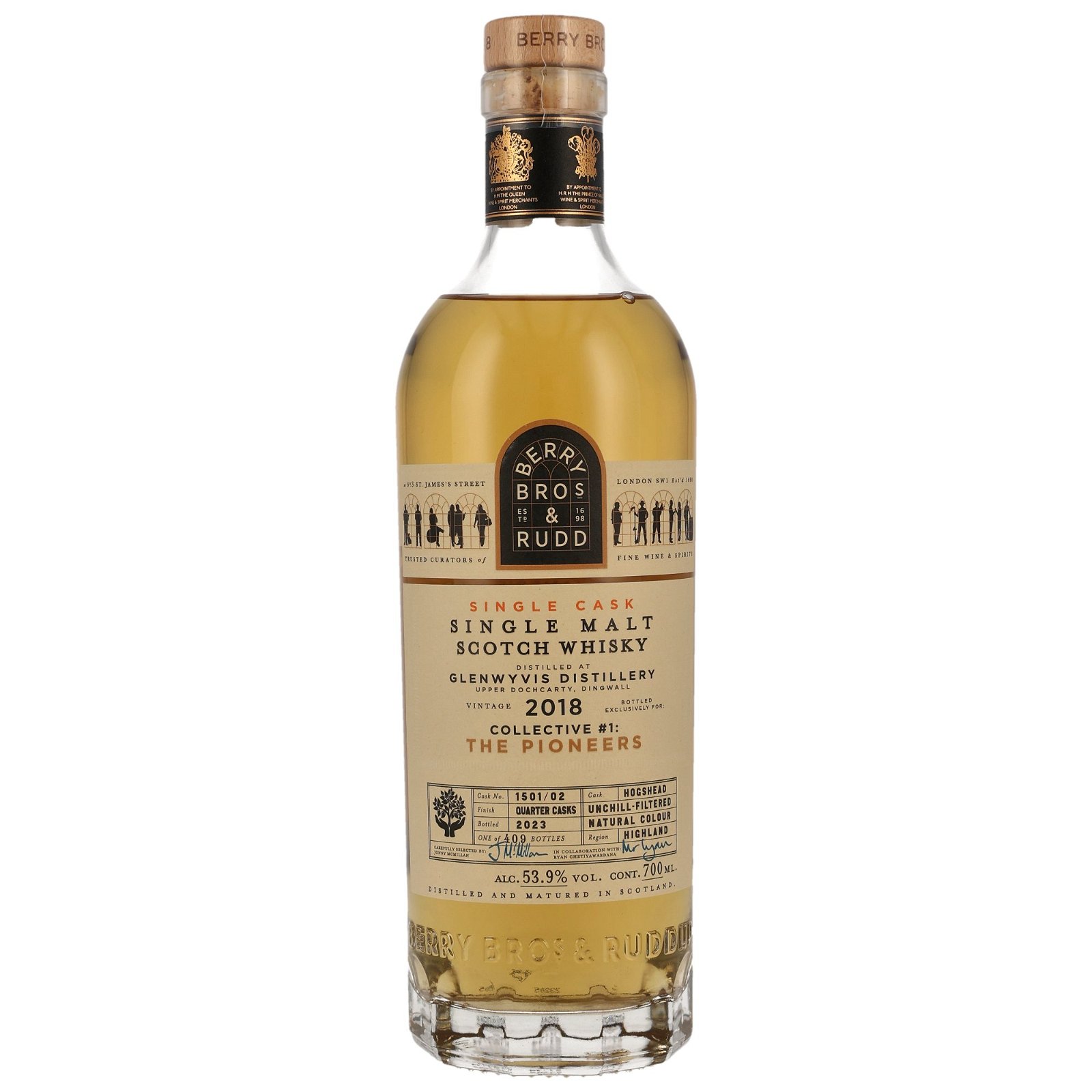 GlenWyvis 2018/2023 Quarter Cask Finish No. 1501/02 Collective #1: The Pioneers (Berry Bros. & Rudd)