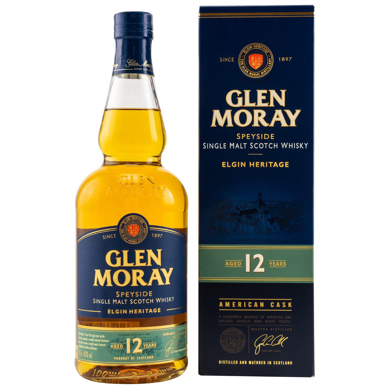 Glen Moray 12 Jahre Elgin Heritage (mit Geschenkverpackung)