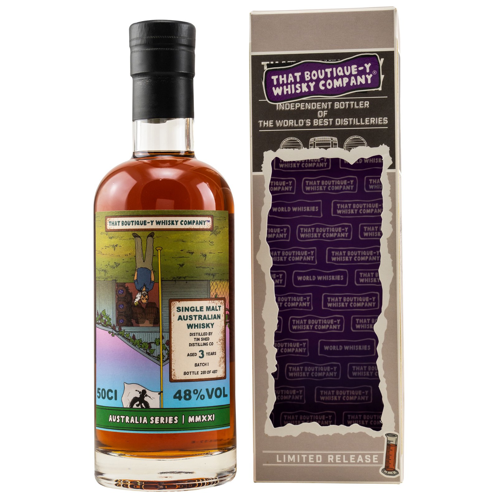 Tin Shed Distilling Co 3 Jahre Australian Whisky Batch No. 1 (That Boutique-y Whisky Company) 