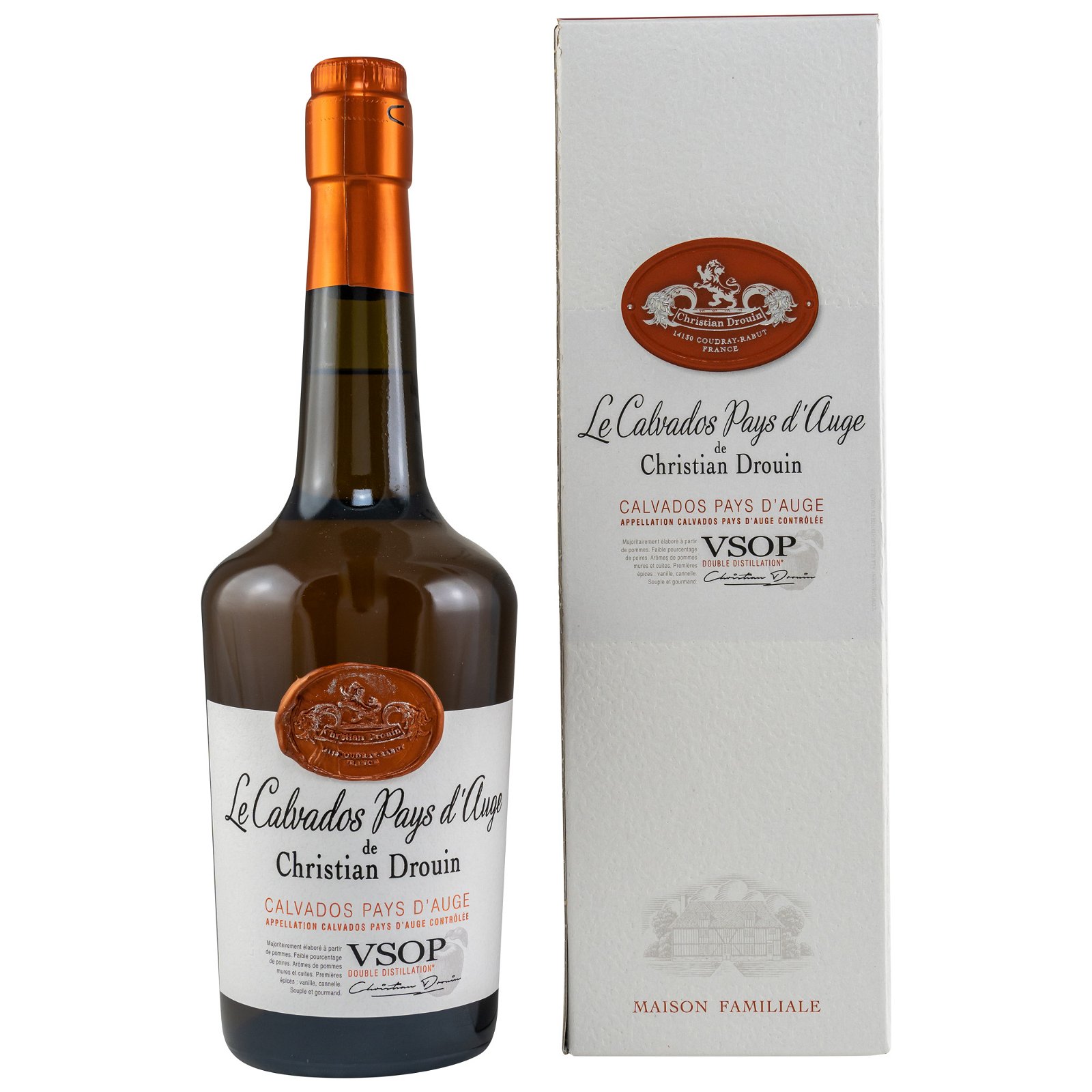 Le Calvados Pays d'Auge de Christian Drouin VSOP Double Distillation