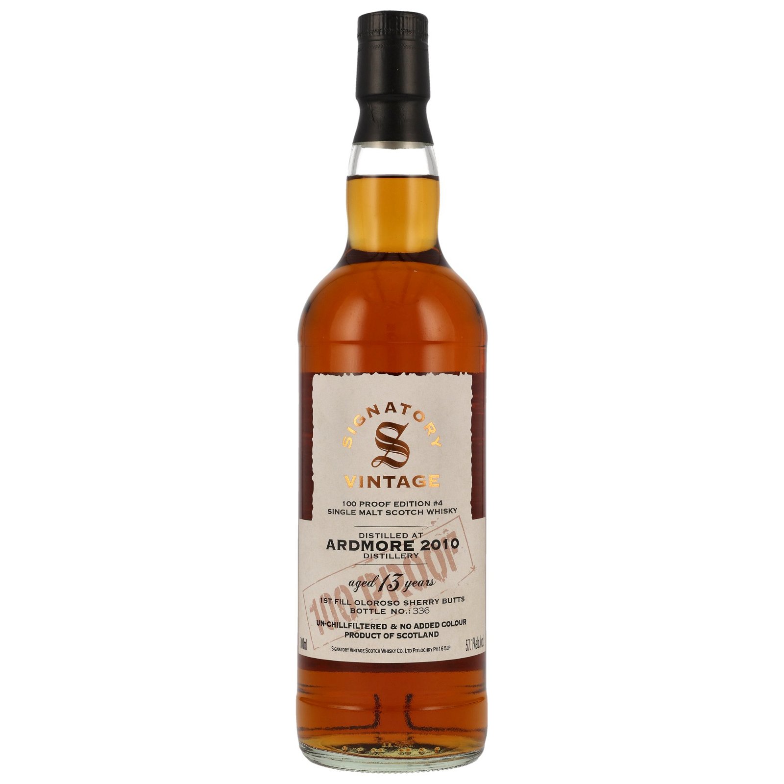 Ardmore 2010/2023 - 13 Jahre 1st Fill Oloroso Sherry Butts 100 Proof Edition #4 (Signatory)