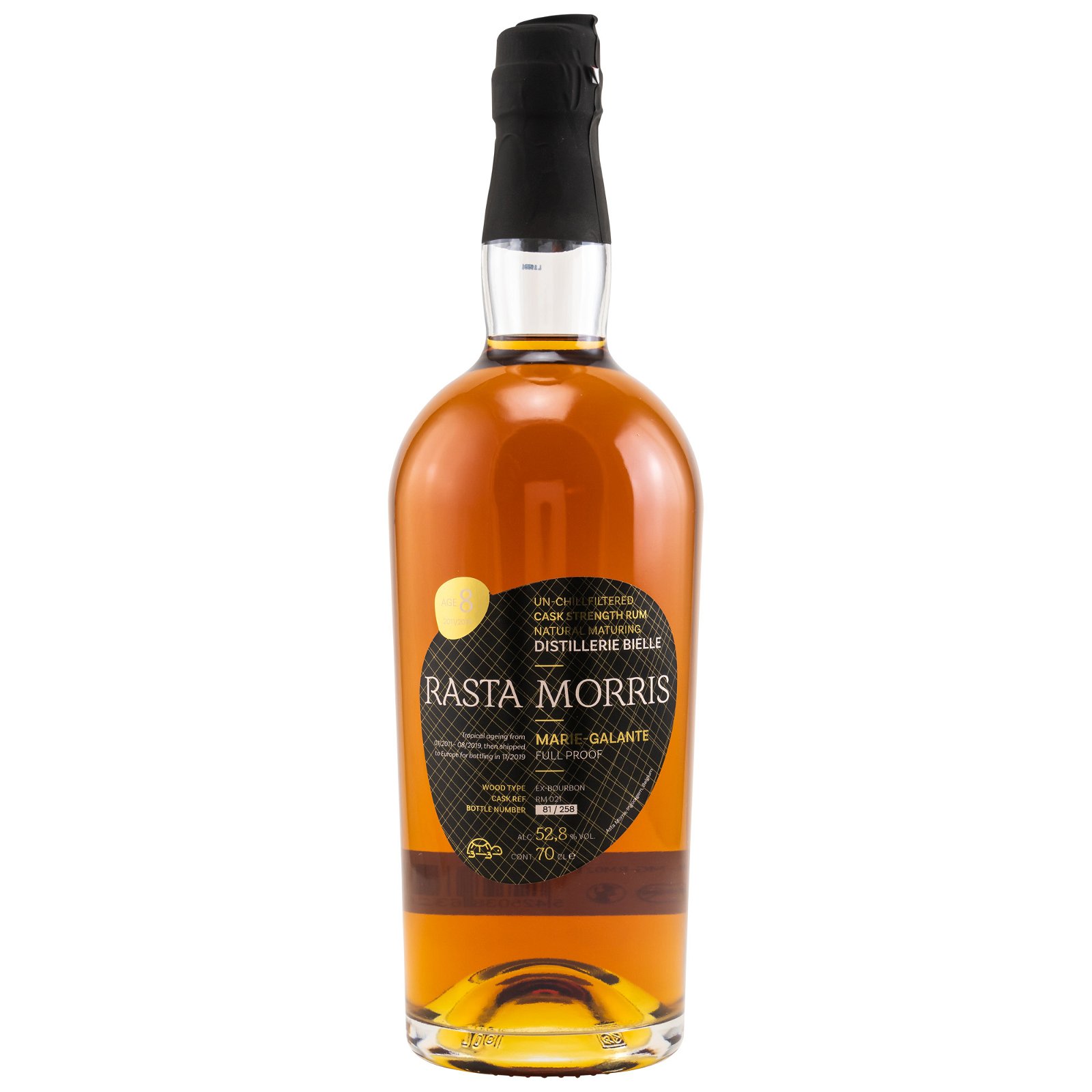 Rum Bielle 2011/2019 - 8 Jahre Rasta Morris Marie-Galante Cask No. RM 021 (Asta Morris)