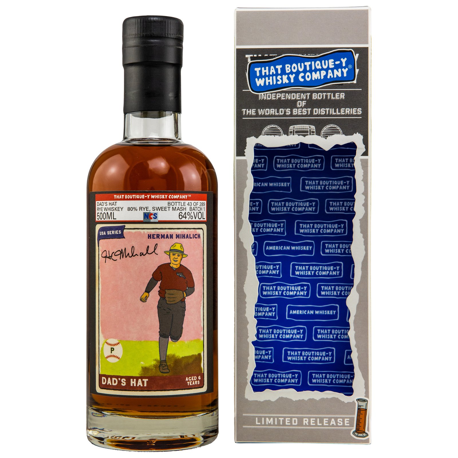 Dad`s Hat 6 Jahre Batch 1 USA Series (That Boutique-y Whisky Company)