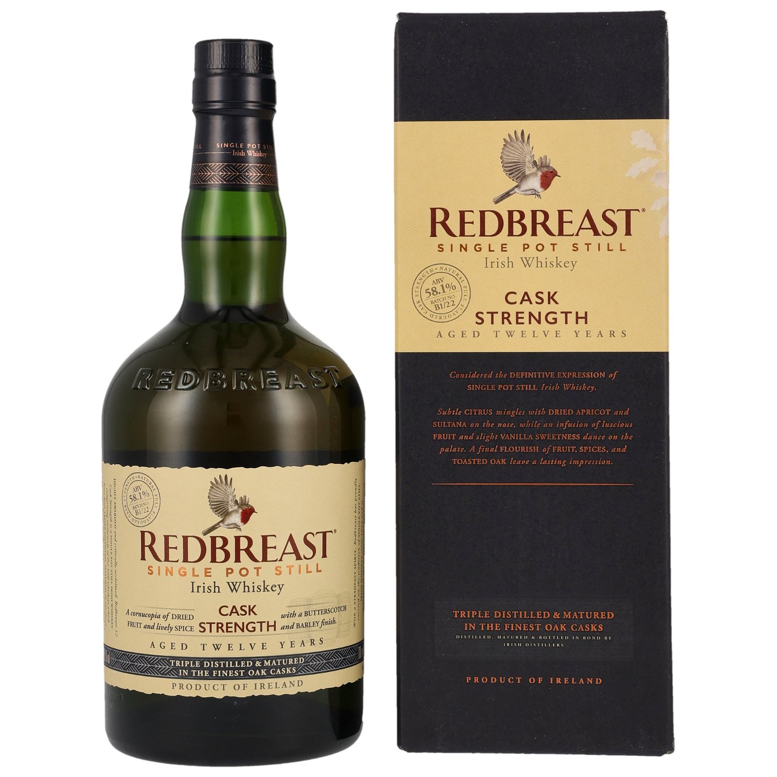 Redbreast 12 Jahre Cask Strength Single Pot Still Irish Whiskey