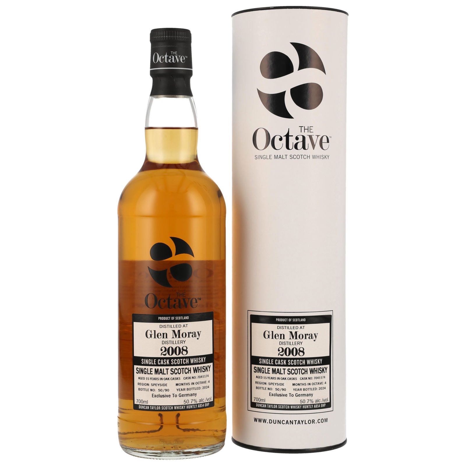 Glen Moray 2008/2024 - 15 ans Single Cask No. 7041174 The Octave (Duncan Taylor)