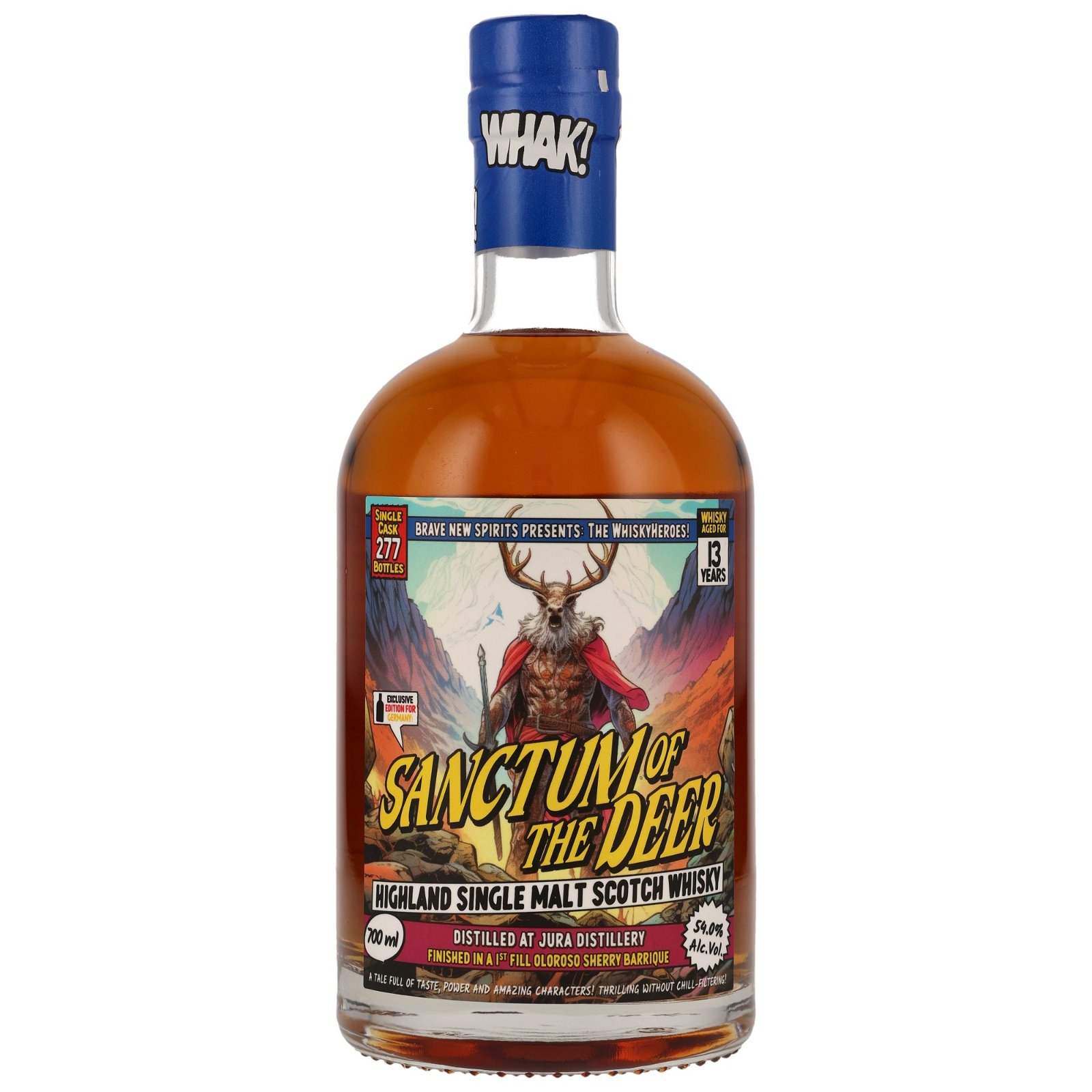Jura 13 Jahre Sanctum Of The Deer 1st Fill Oloroso Sherry Barrique Finish The Whisky Heroes (Brave New Spirits)