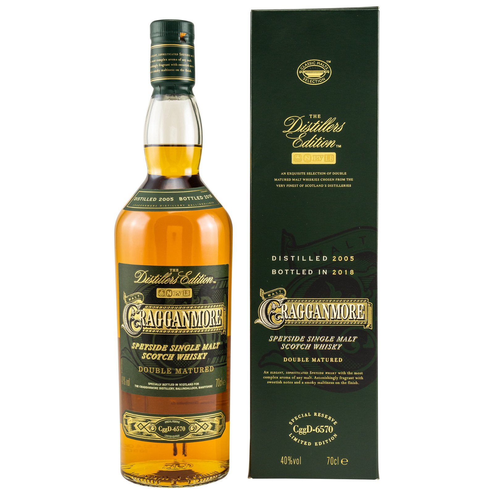 Cragganmore Distillers Edition 2005/2018 Double Matured in Port Wine Casks