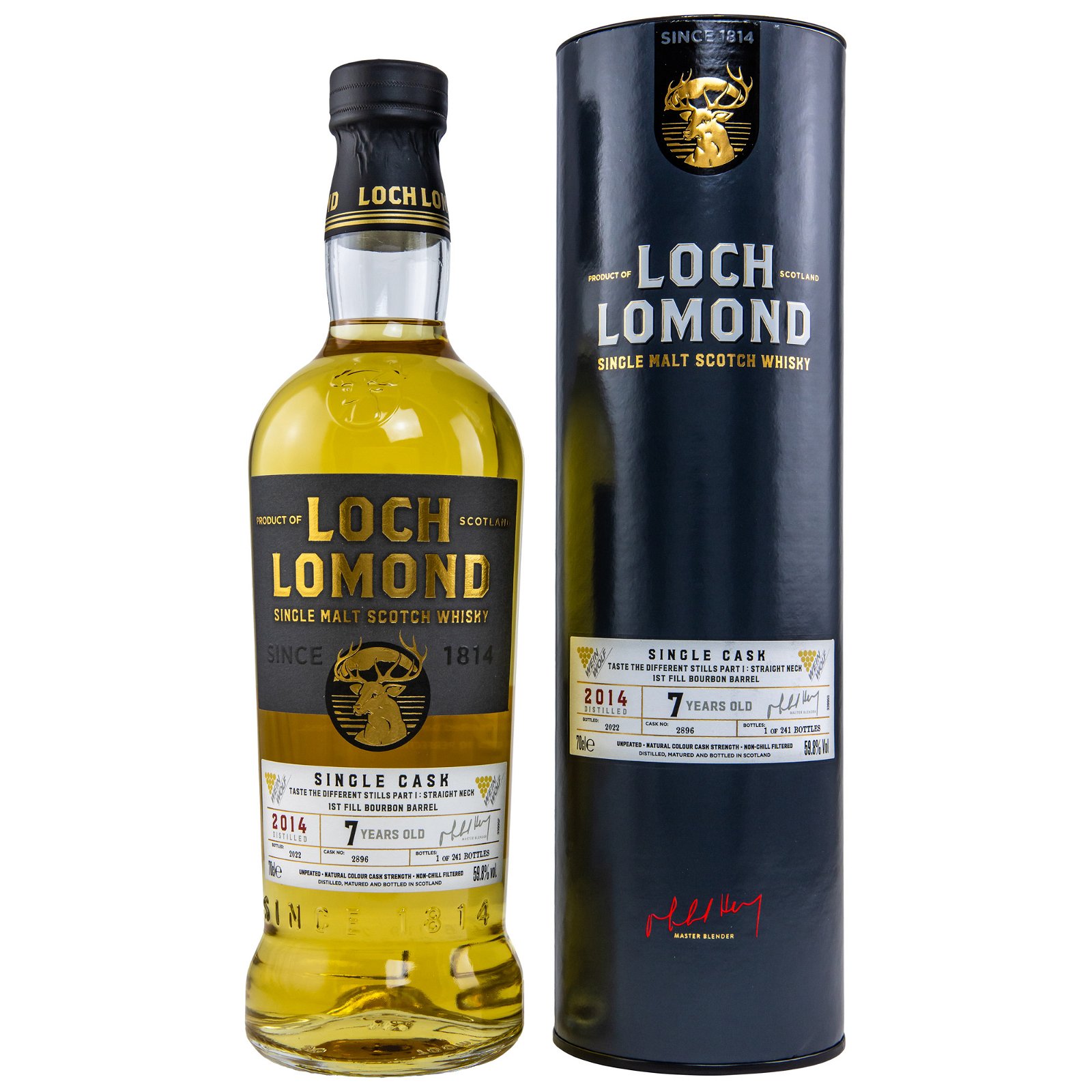 Loch Lomond 2014/2022 - 7 Jahre 1st Fill Bourbon Barrel No. 2896 