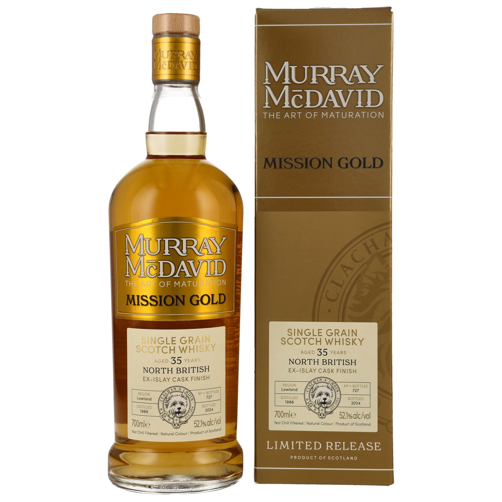 North British 1988/2024 - 35 ans Ex Islay Cask Finish Mission Gold (Murray McDavid)