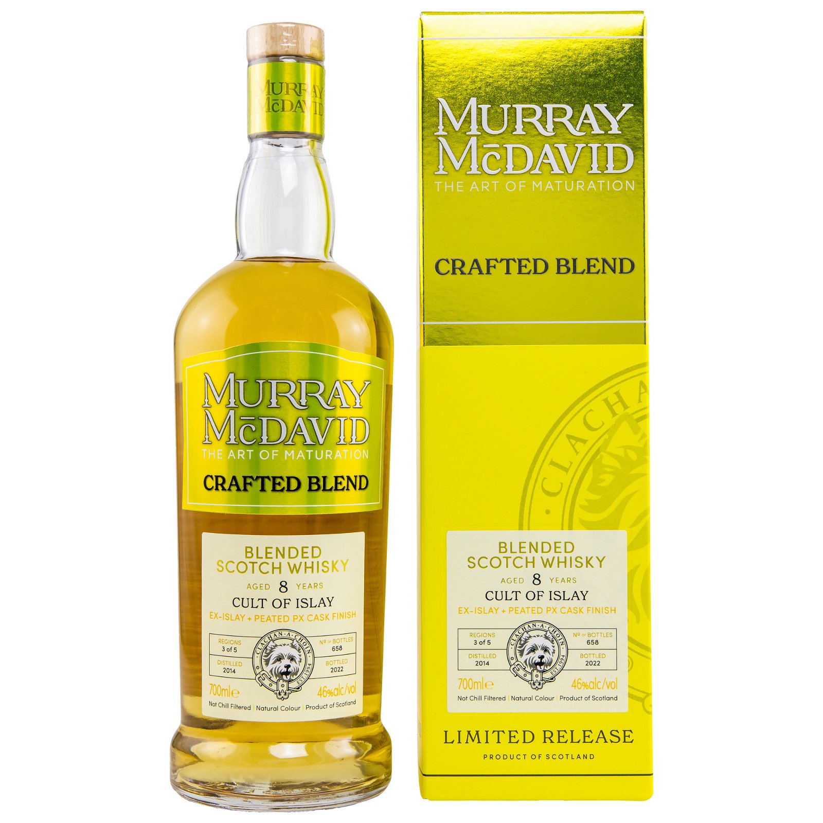 Cult of Islay 2014/2022 - 8 Jahre Ex-Islay + Peated PX Cask Finish Crafted Blend (Murray McDavid)