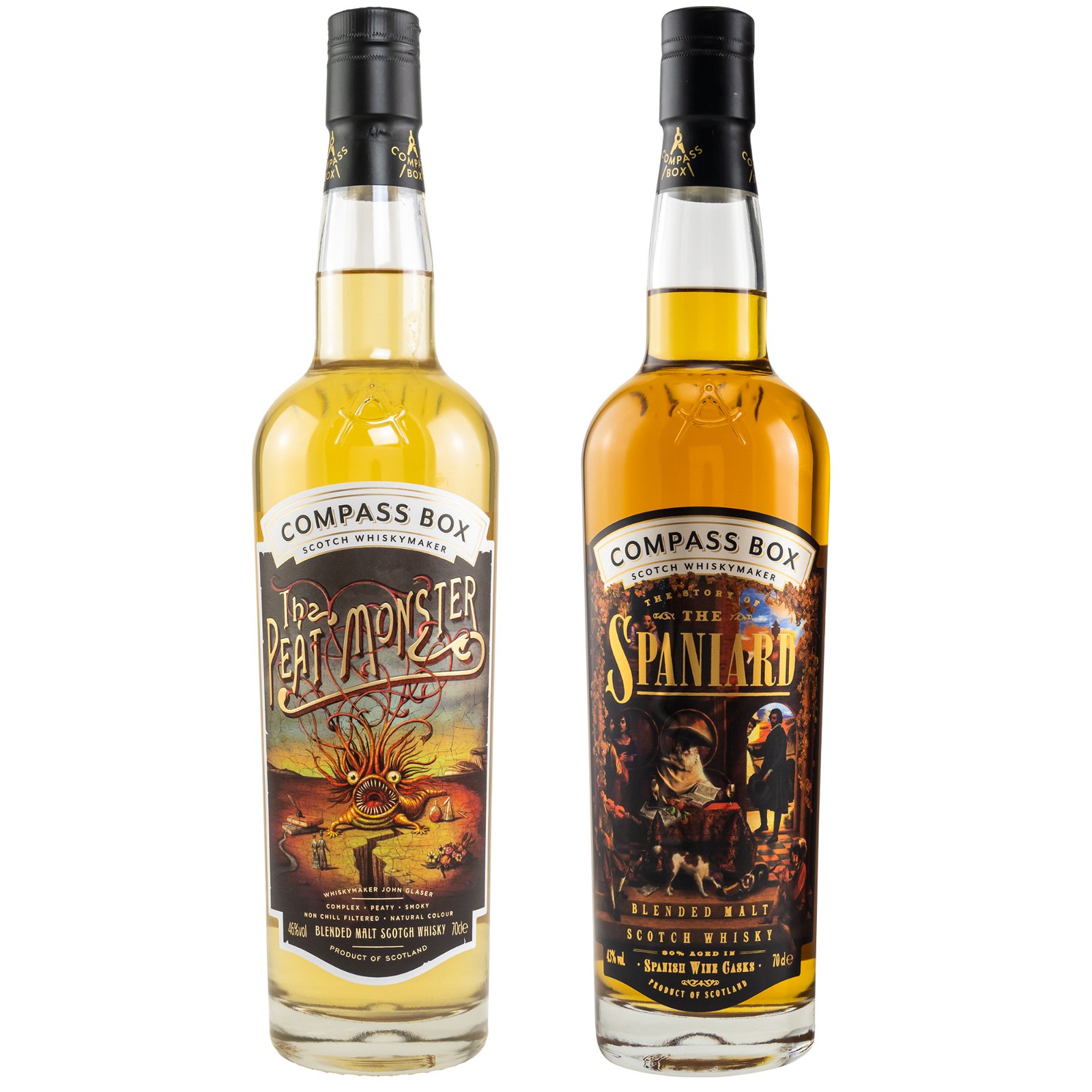 Compass Box Set mit Story of the Spaniard und Peat Monster