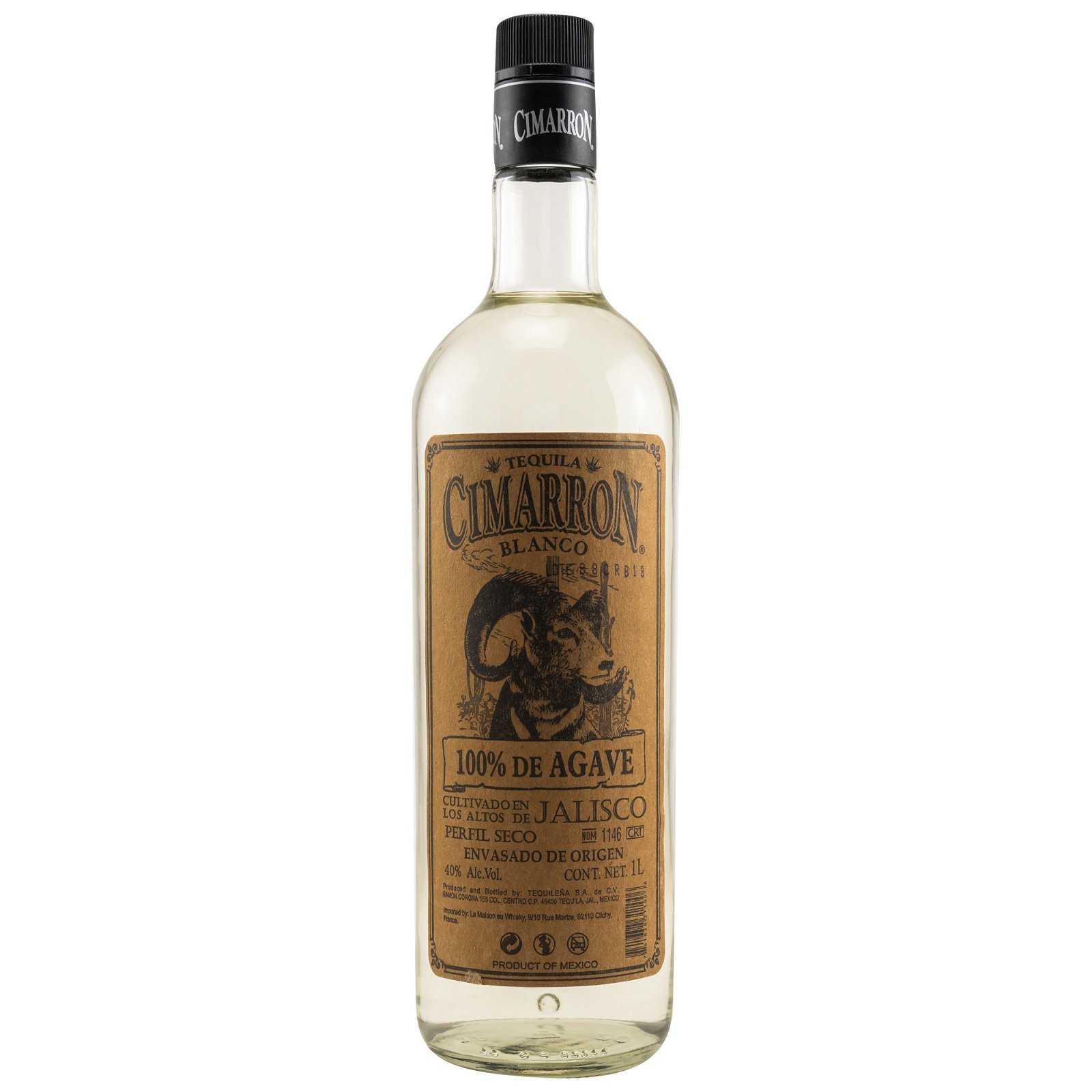 Cimarron Tequila Blanco de Agave (Liter)