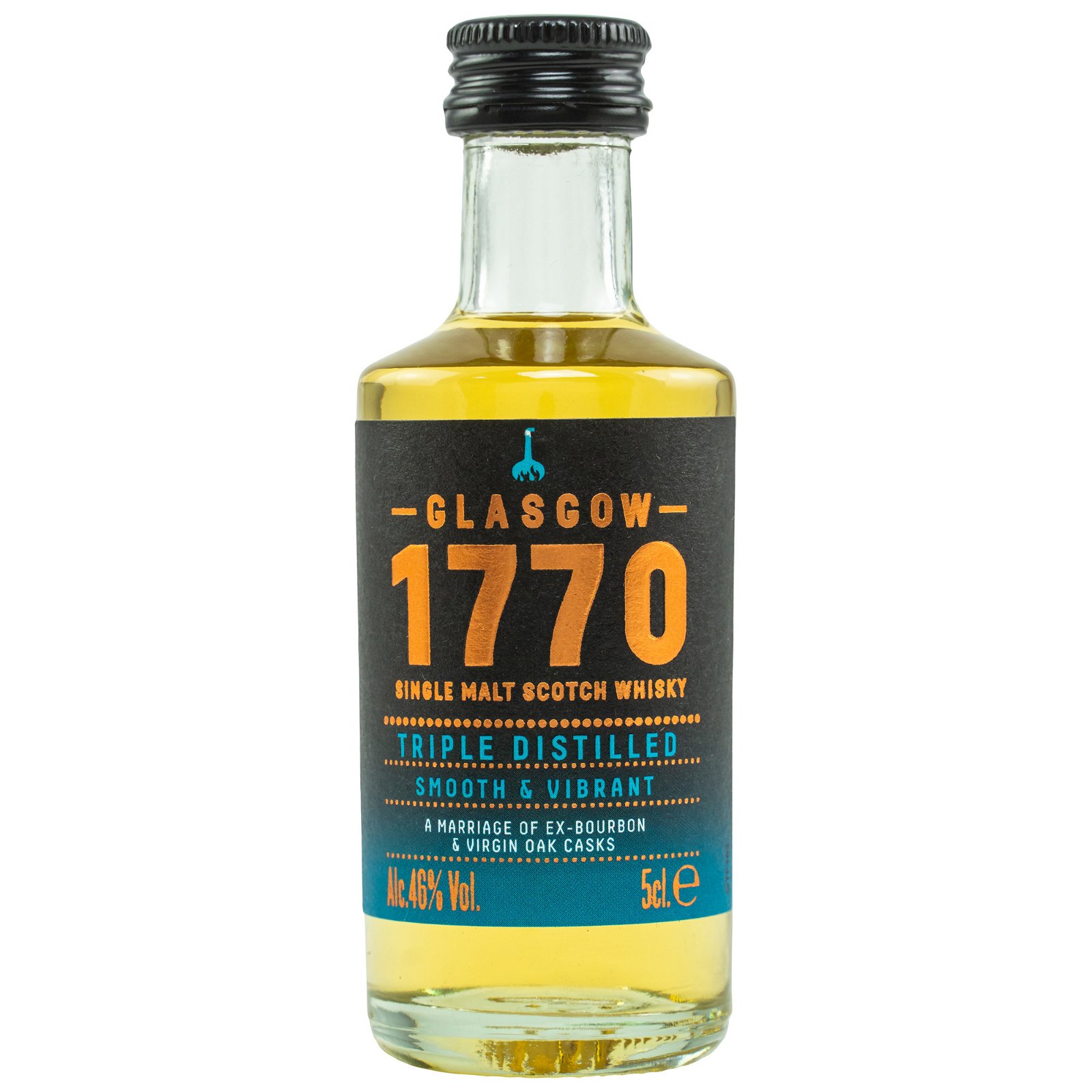 1770 Glasgow Single Malt Scotch Whisky Triple Distilled (Miniatur)