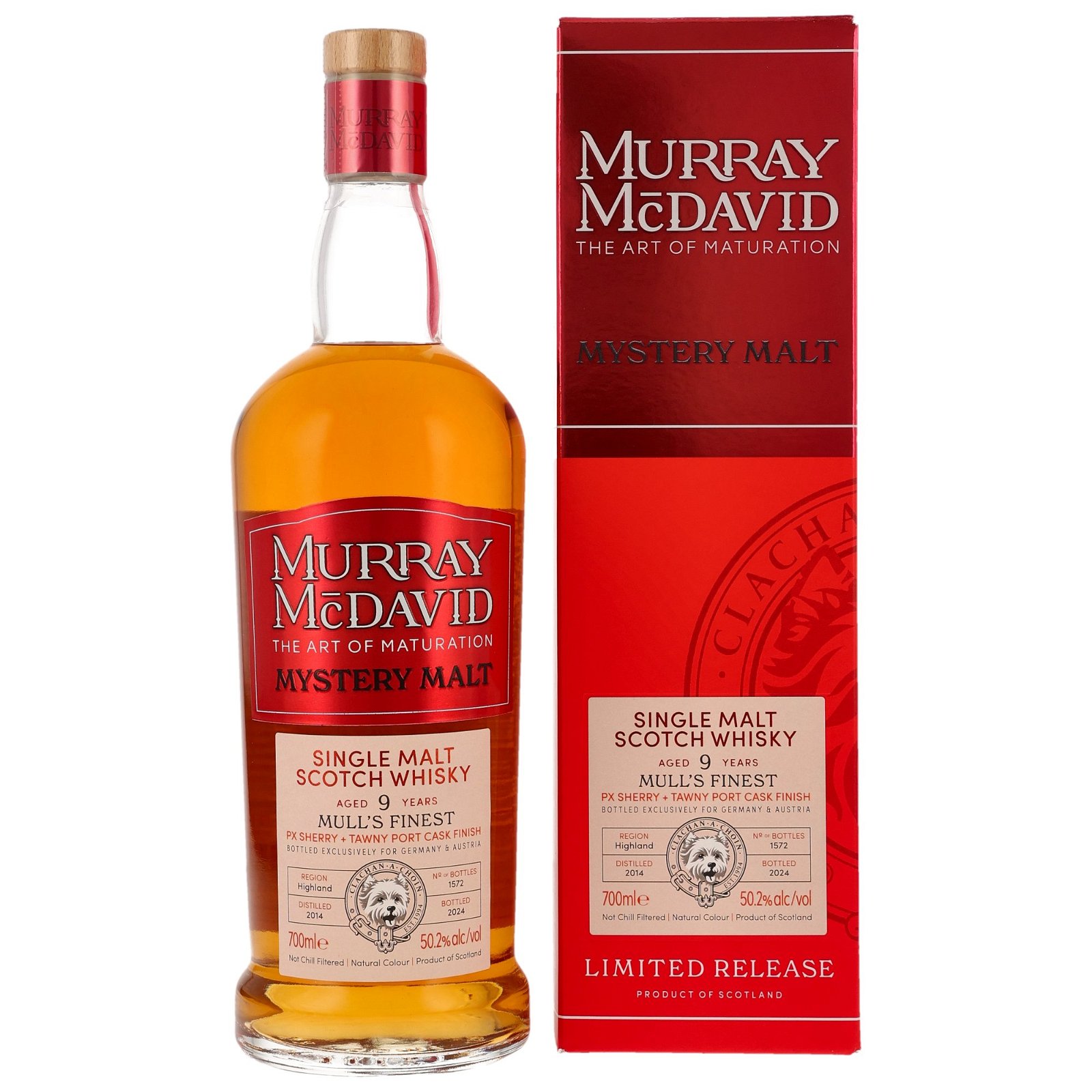 Mull's Finest 2014/2024 - 9 Jahre PX Sherry + Tawny Port Cask Finish Mystery Malt (Murray McDavid)