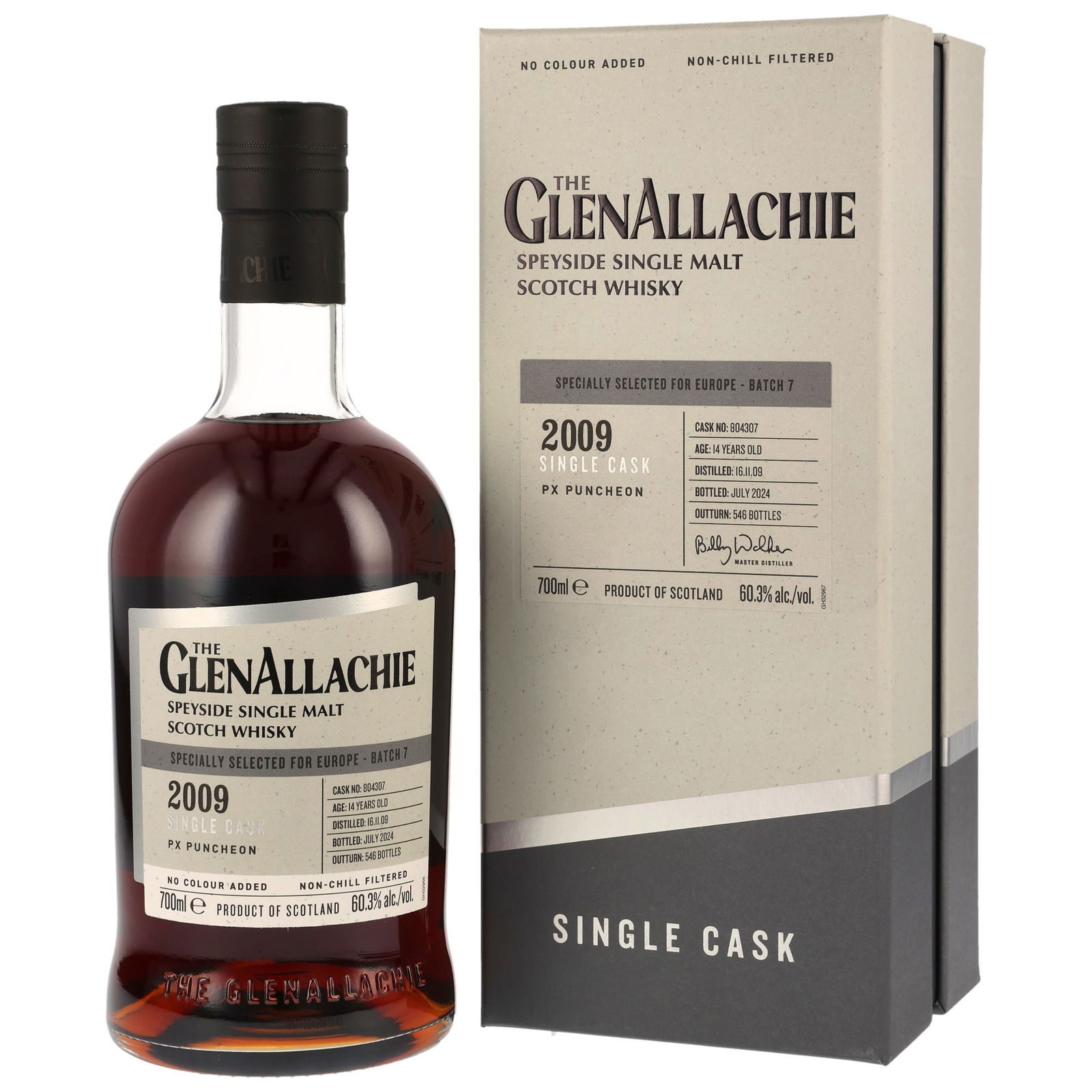 GlenAllachie 2009/2024 - 14 Jahre Single PX Puncheon No. 804307