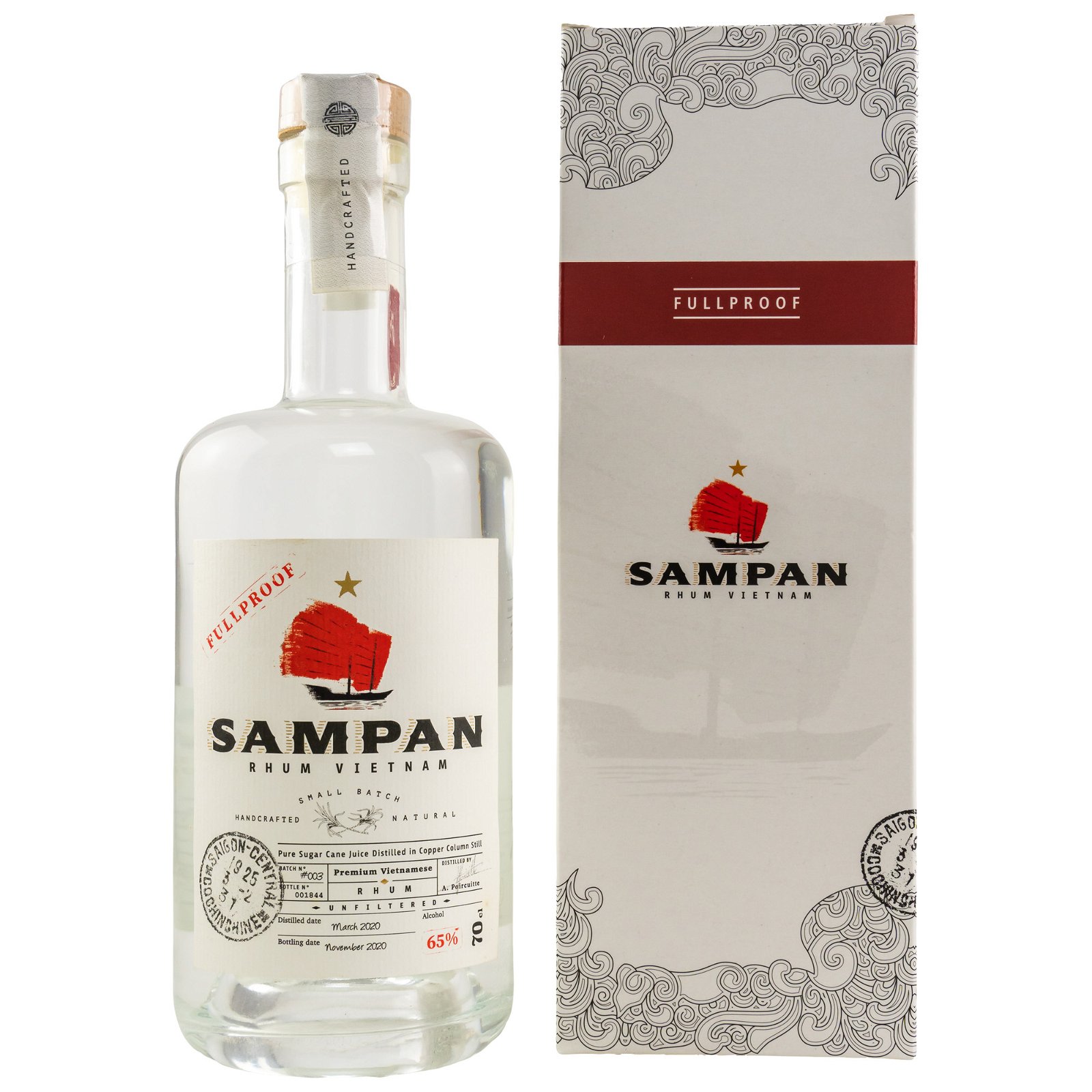 SAMPAN Classic White Rhum 65%