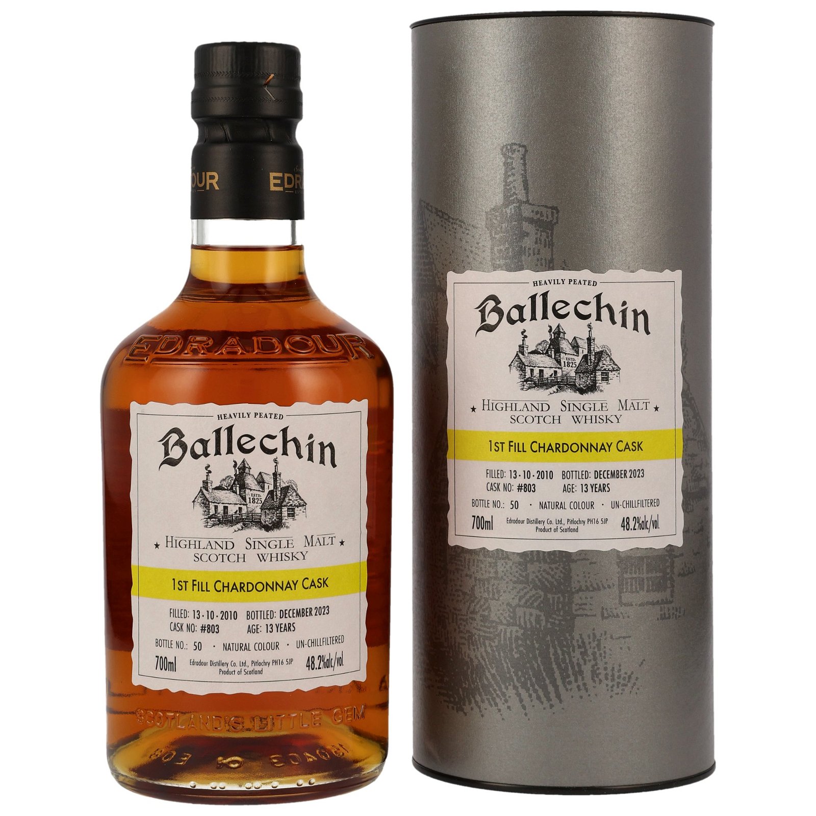 Ballechin 2010/2023 - 13 Jahre 1st Fill Chardonnay Cask No. 803