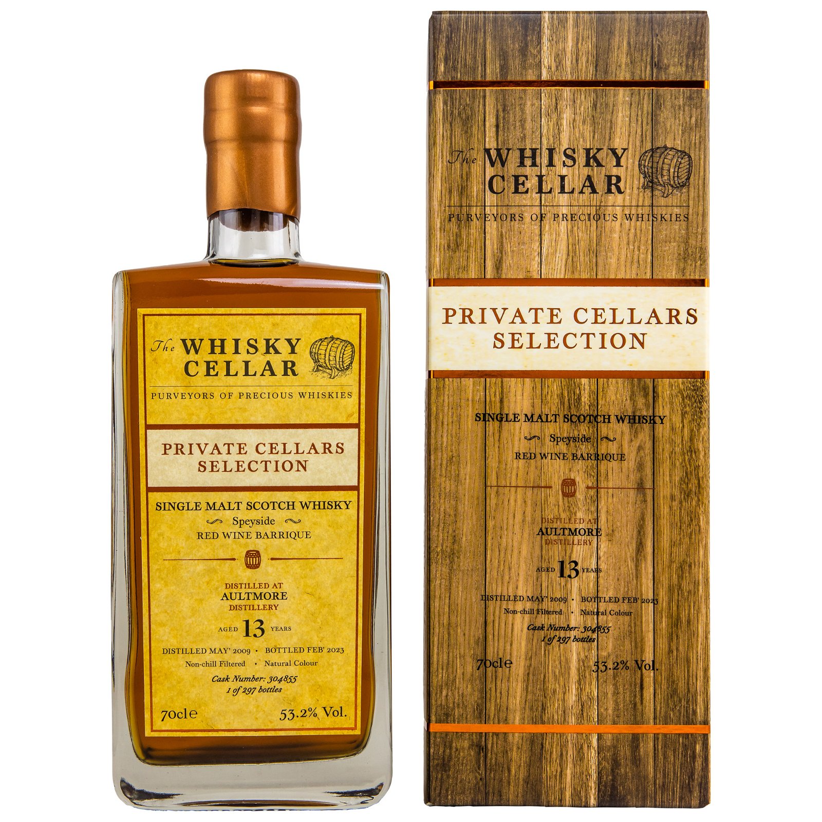 Aultmore 2009/2023 - 13 Jahre Red Wine Barrique No. 304855 Private Cellars Collection (The Whisky Cellar)