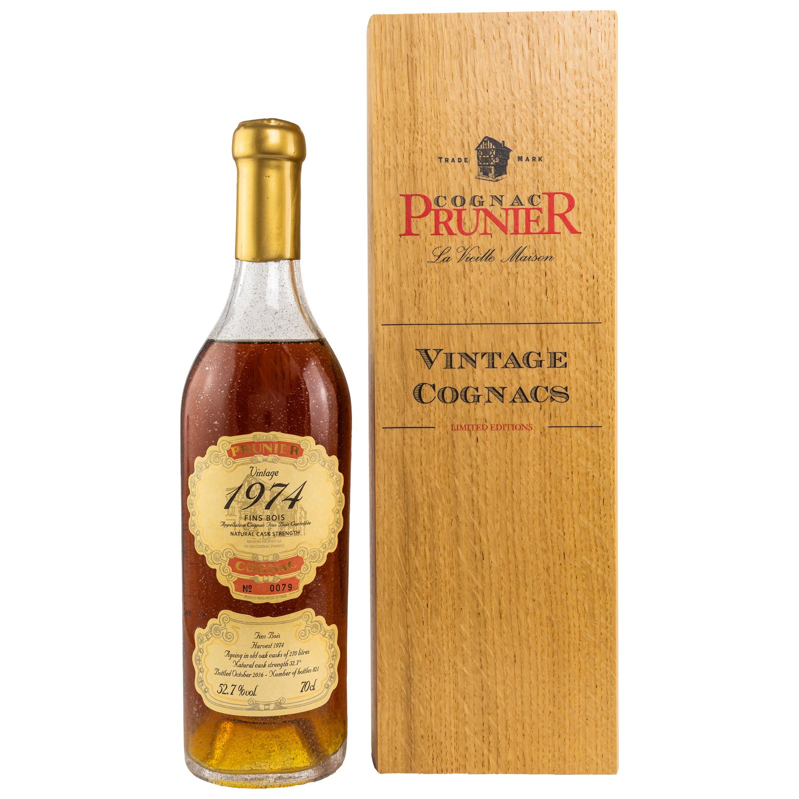 Prunier 1974/2016 Fins Bois Cognac (Vintage Cognacs)