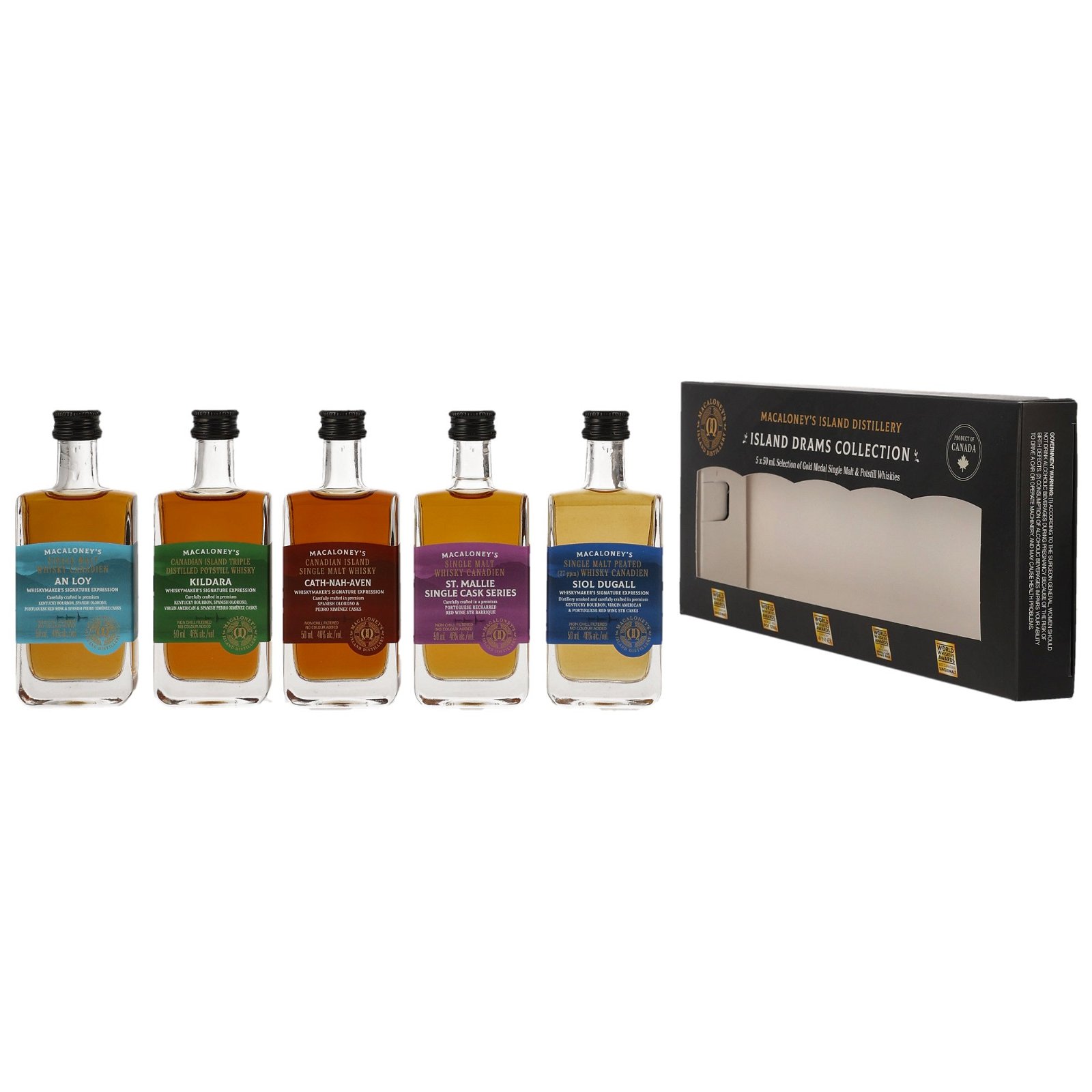 Macaloney's Island Drams Collection (5x 50ml)
