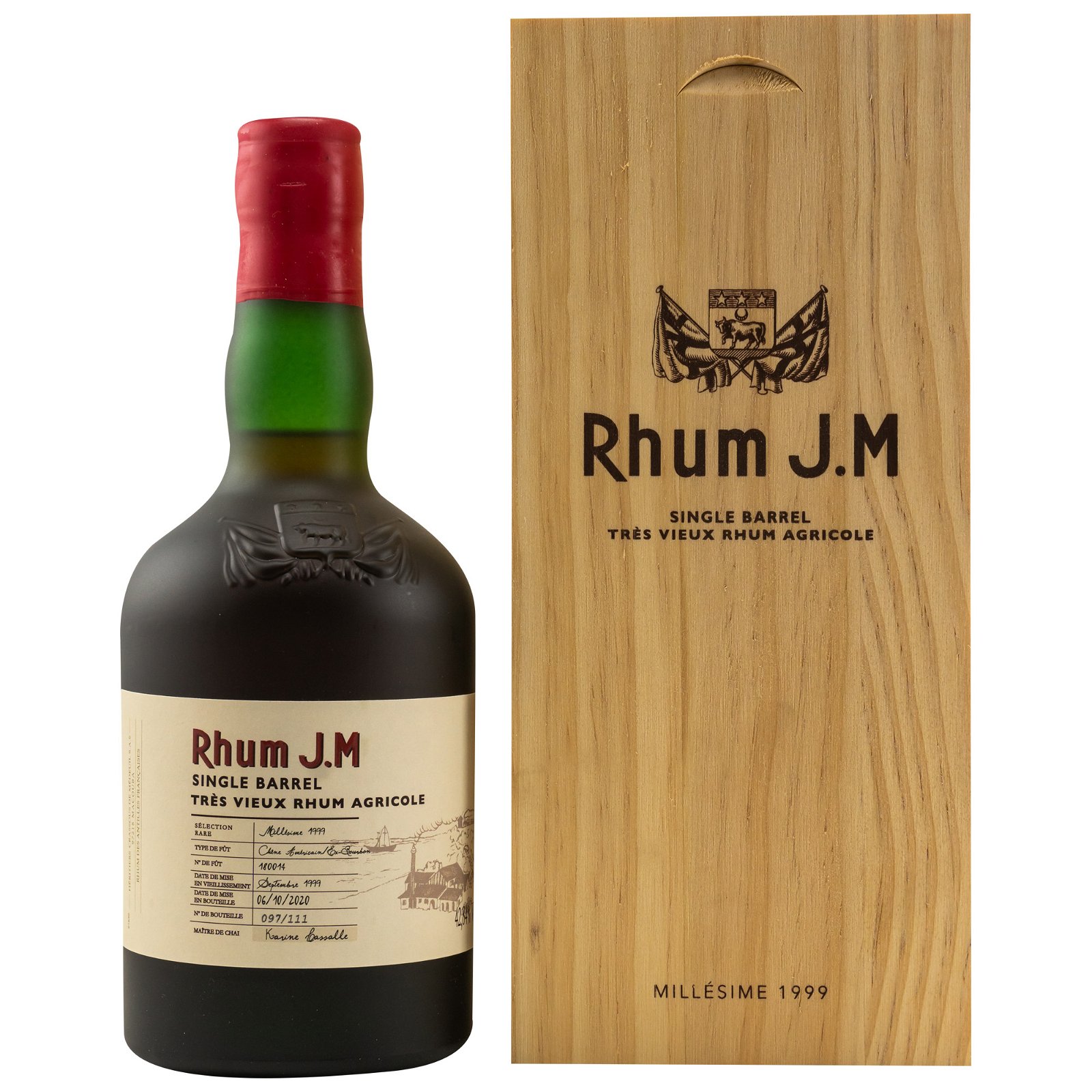 Rhum J.M 1999/2020 Rhum Agricole Single Barrel No. 180014