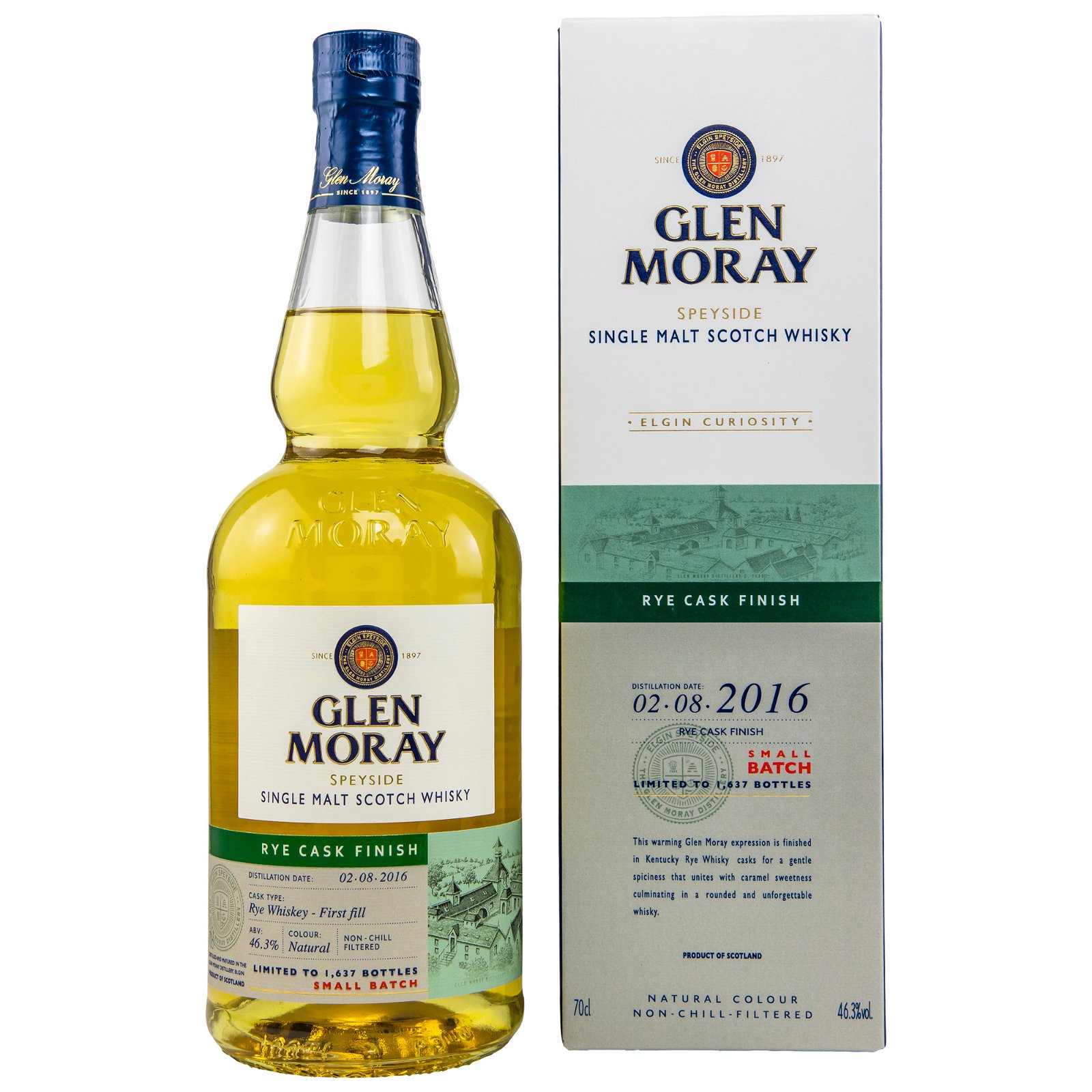Glen Moray 2016 Rye Finish Elgin Curiosity 