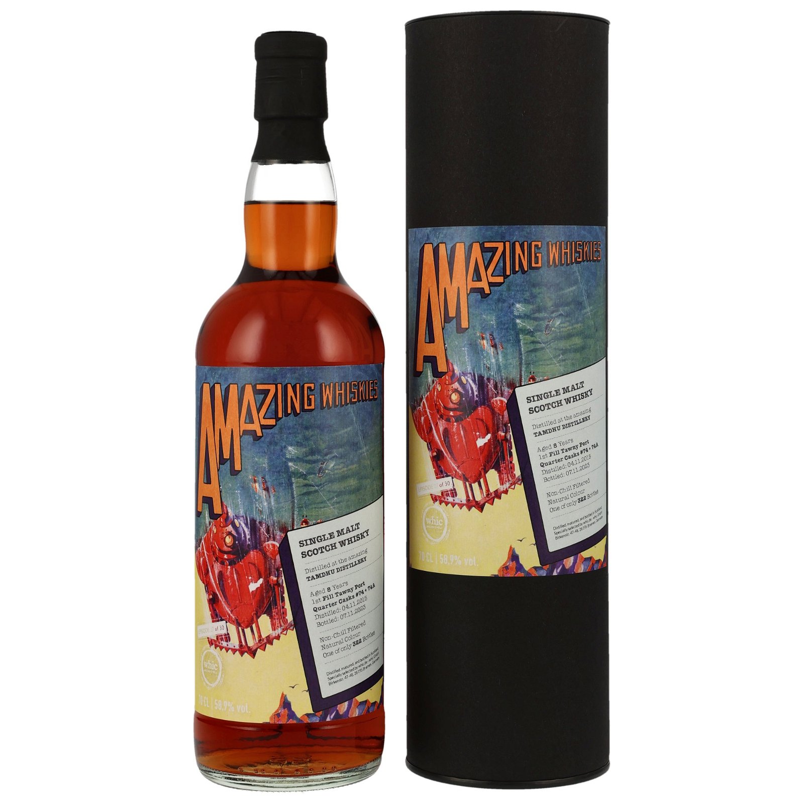 Tamdhu 2015/2023 - 8 Jahre 1st Fill Tawny Port Quarter Casks No. 74+74A (whic Amazing Whiskies Ep. 27)