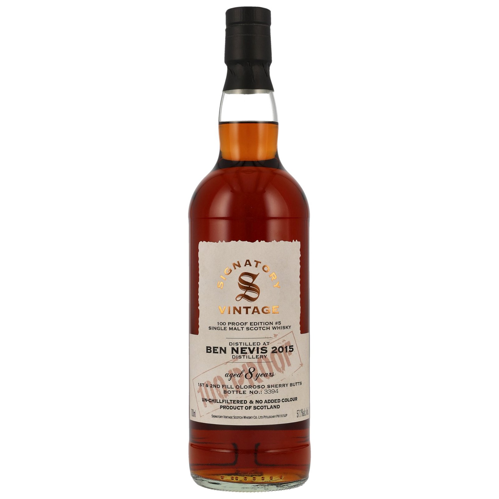 Ben Nevis 2015 - 8 Jahre 1st & 2nd Fill Oloroso Sherry Butts 100 Proof Edition #5 (Signatory)