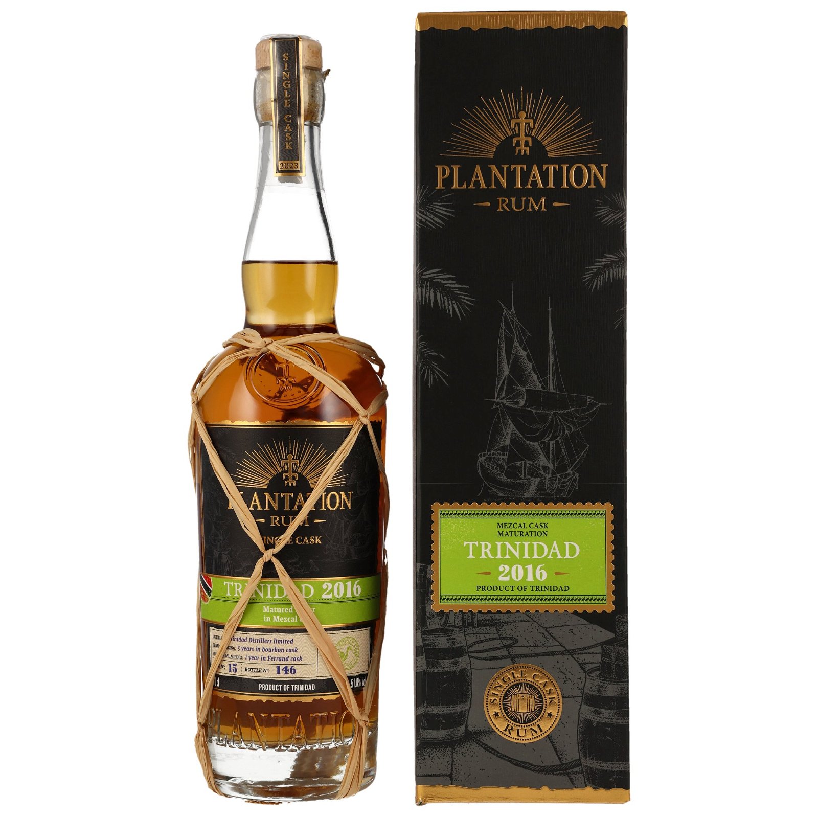 Plantation 2016/2023 Trinidad Rum Mezcal Finish No. 15 Single Cask