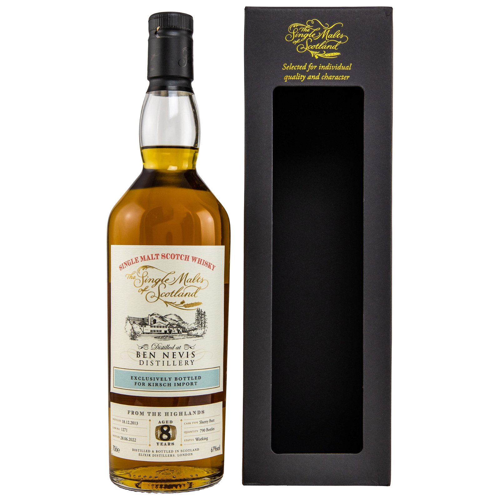 Ben Nevis 2013/2022 - 8 Jahre Single Sherry Butt No. 1271 Germany exclusive (The Single Malts of Scotland)