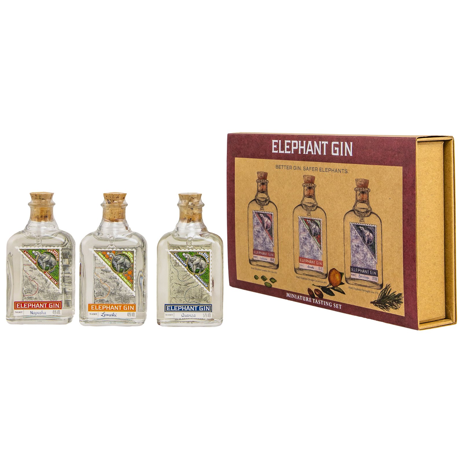 Elephant Gin Miniatur Box (3x 50 ml)