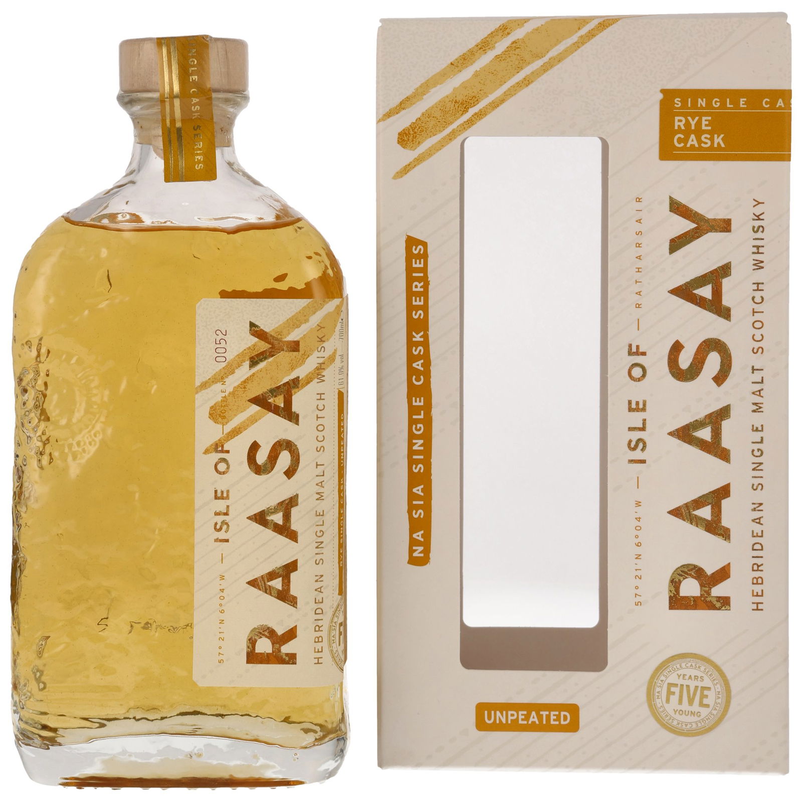 Isle of Raasay 5 ans Single Rye Cask No. 19/266 Na Sia Single Cask Series