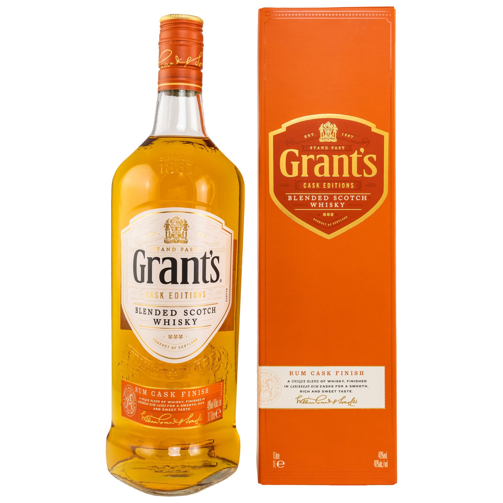 Grants Rum Cask Finish Blended Scotch (Liter)