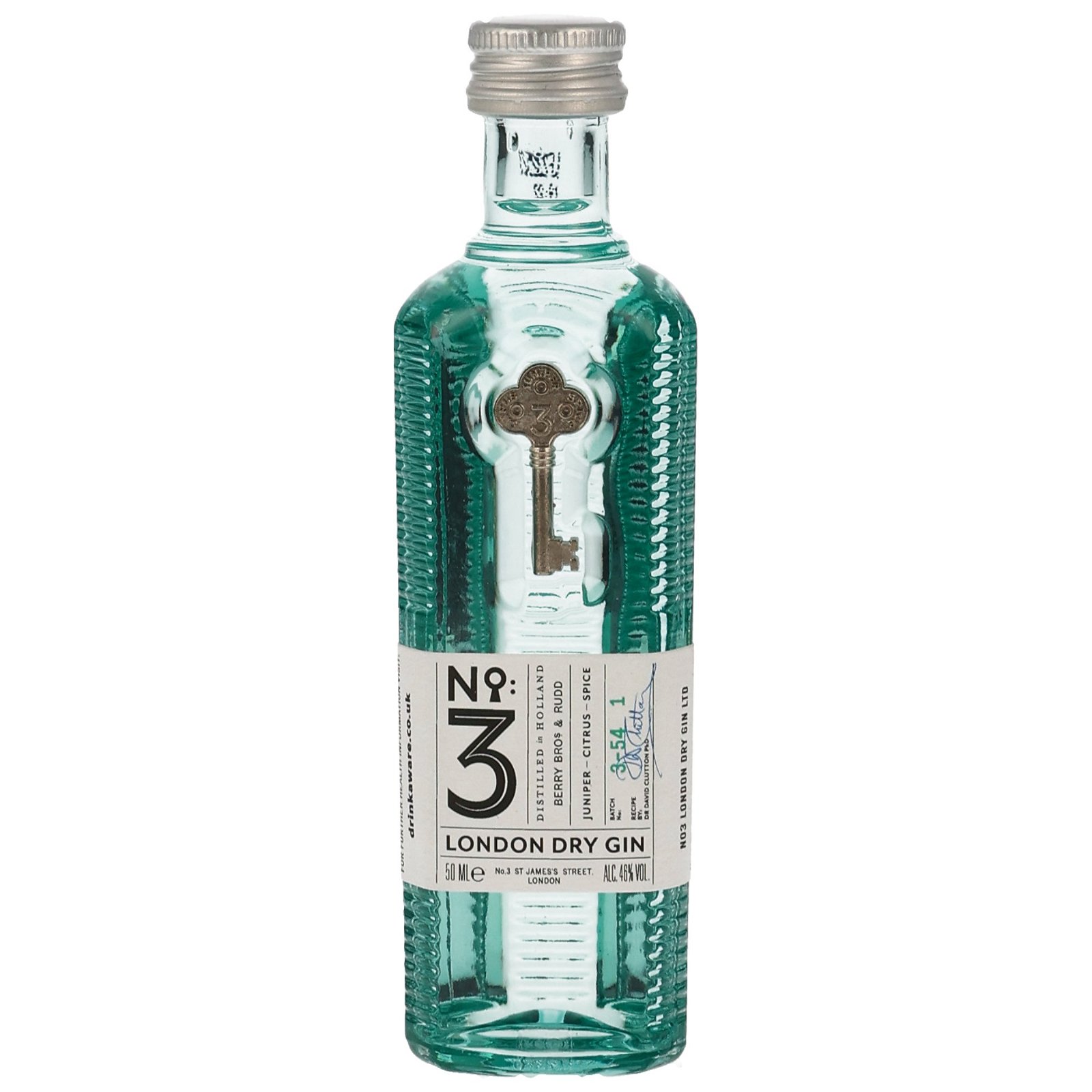 No. 3 London Dry Gin (5cl Miniatur)