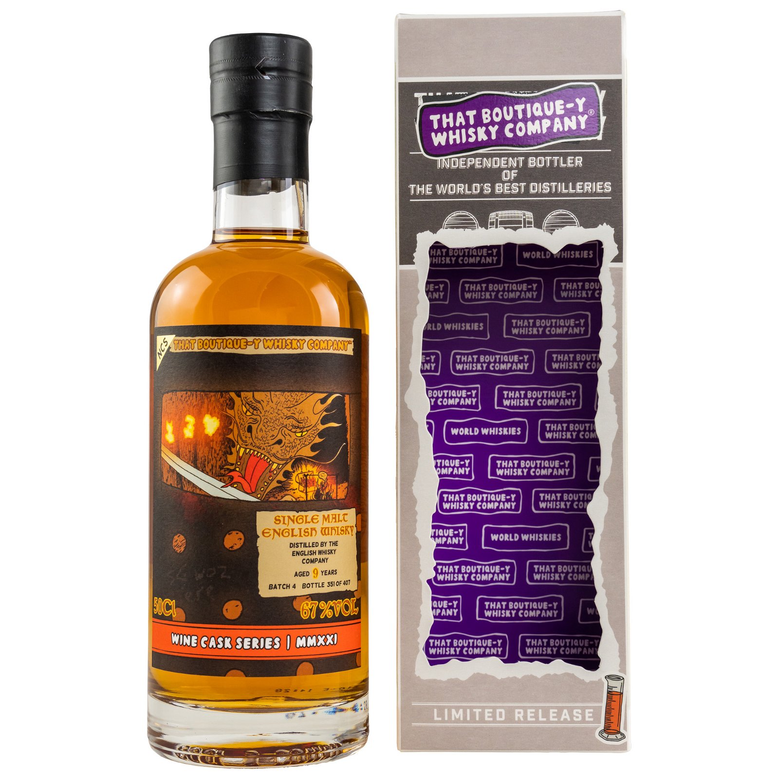 English Whisky Co. 9 Jahre Batch 4 Wine Cask Series (That Boutique-Y Whisky Company)