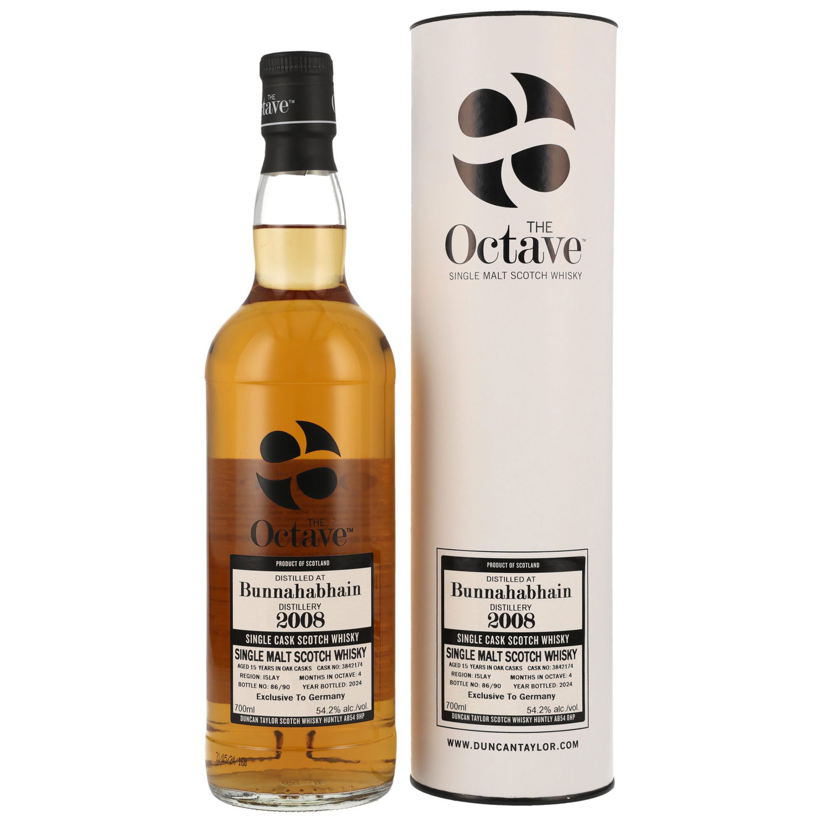 Bunnahabhain 2008/2024 - 15 ans Single Cask No. 3842174 The Octave (Duncan Taylor)