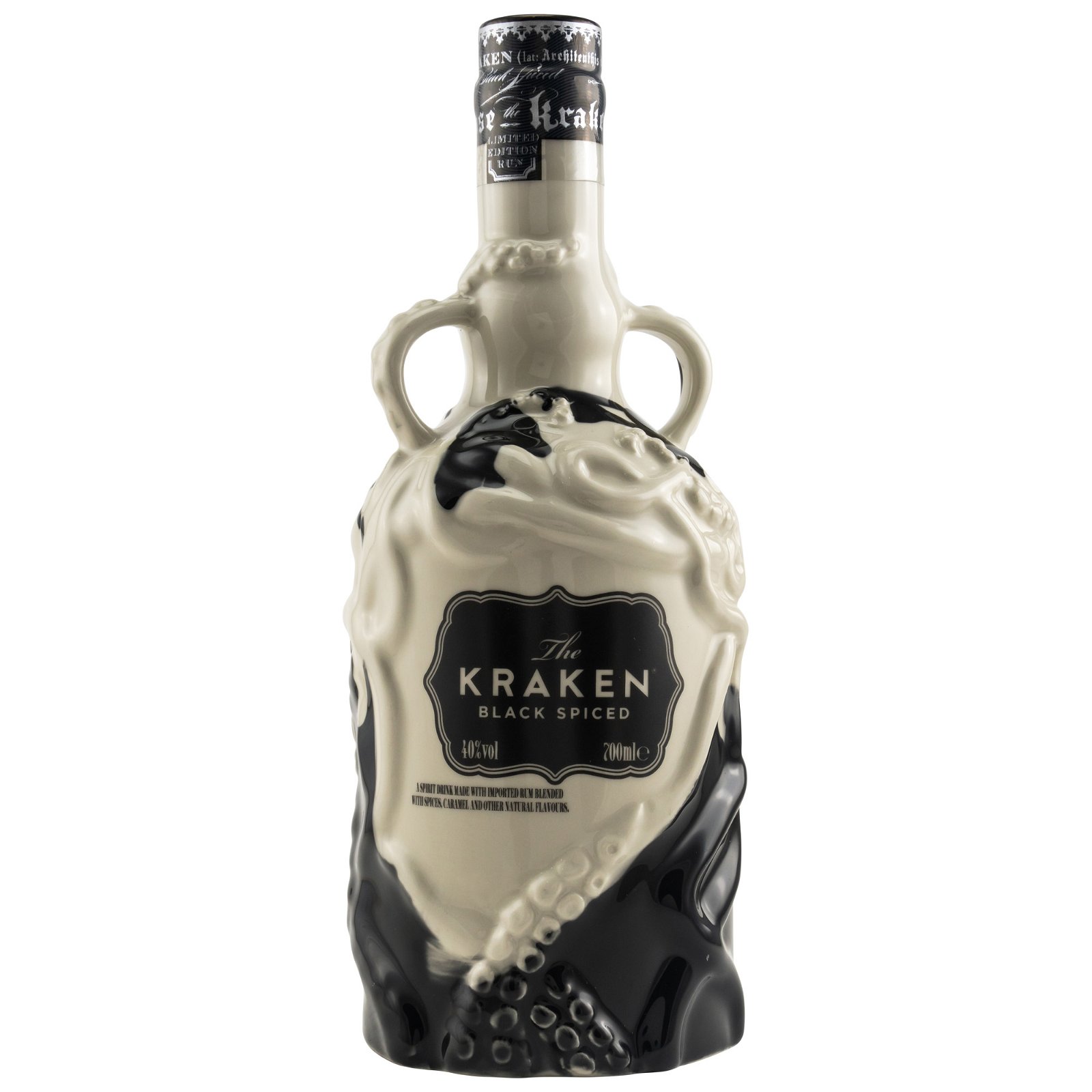 Kraken Black Spiced Ceramic Black & White Limited Edition 